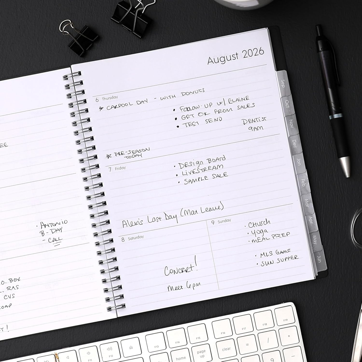 2027 Academic Planner Calendar Weekly Monthly Planner 7″ x 9″ Navy Blue