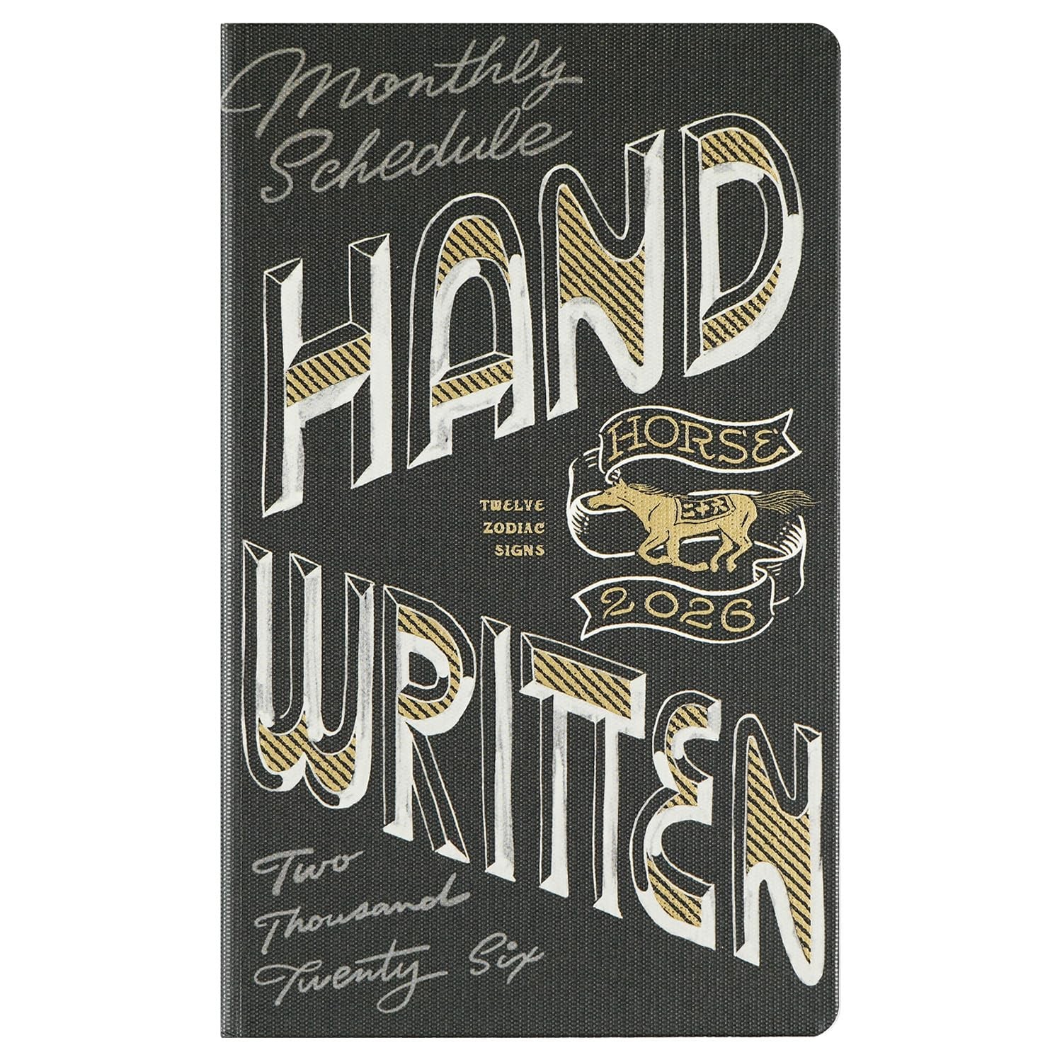 GreetingLife Chalk Boy Planner 2026 B6 Slim Hardcover Black