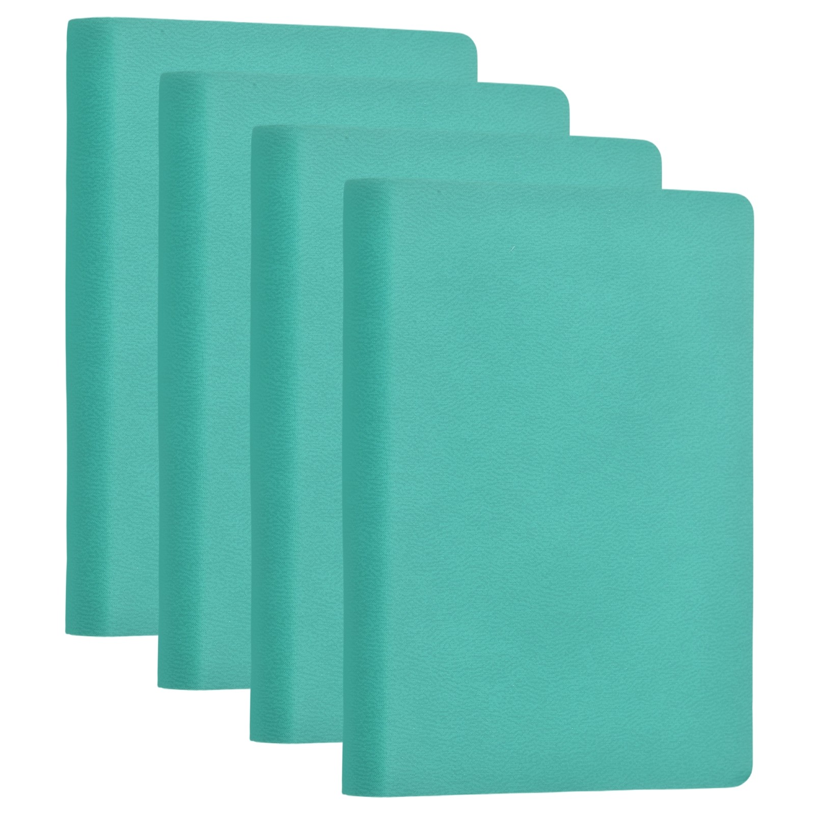 4 Pcs Leather Pocket Notebook, 4 x 3″ A7 Hardcover Small Mini Notebooks, Blue