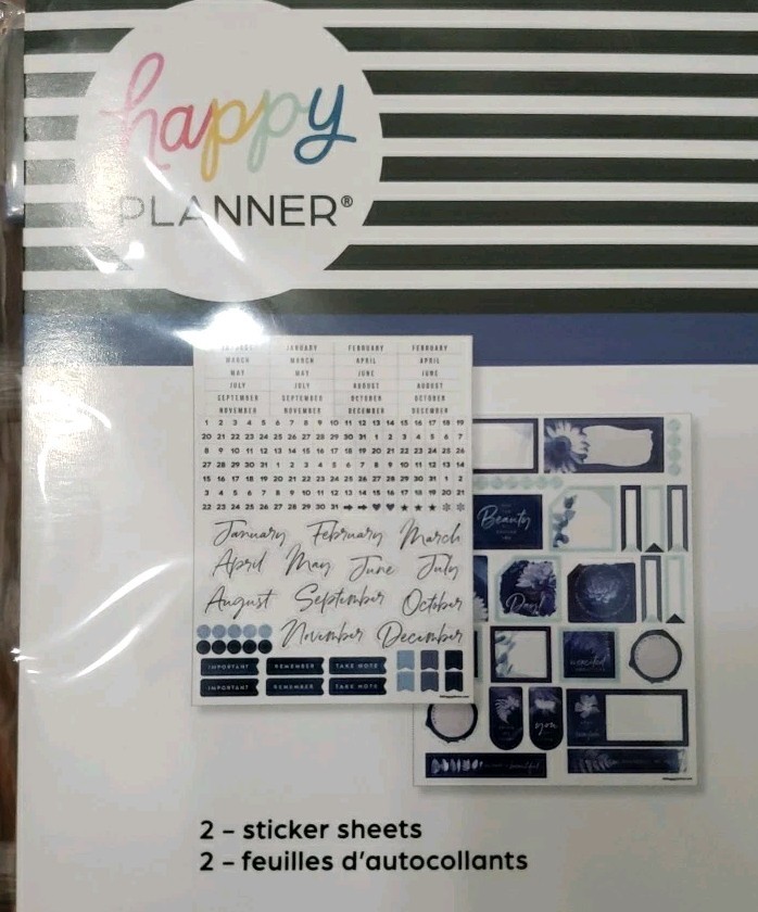 Happy Planner Cyanotype Vertical Hourly Classic Extension Pack 4 Months