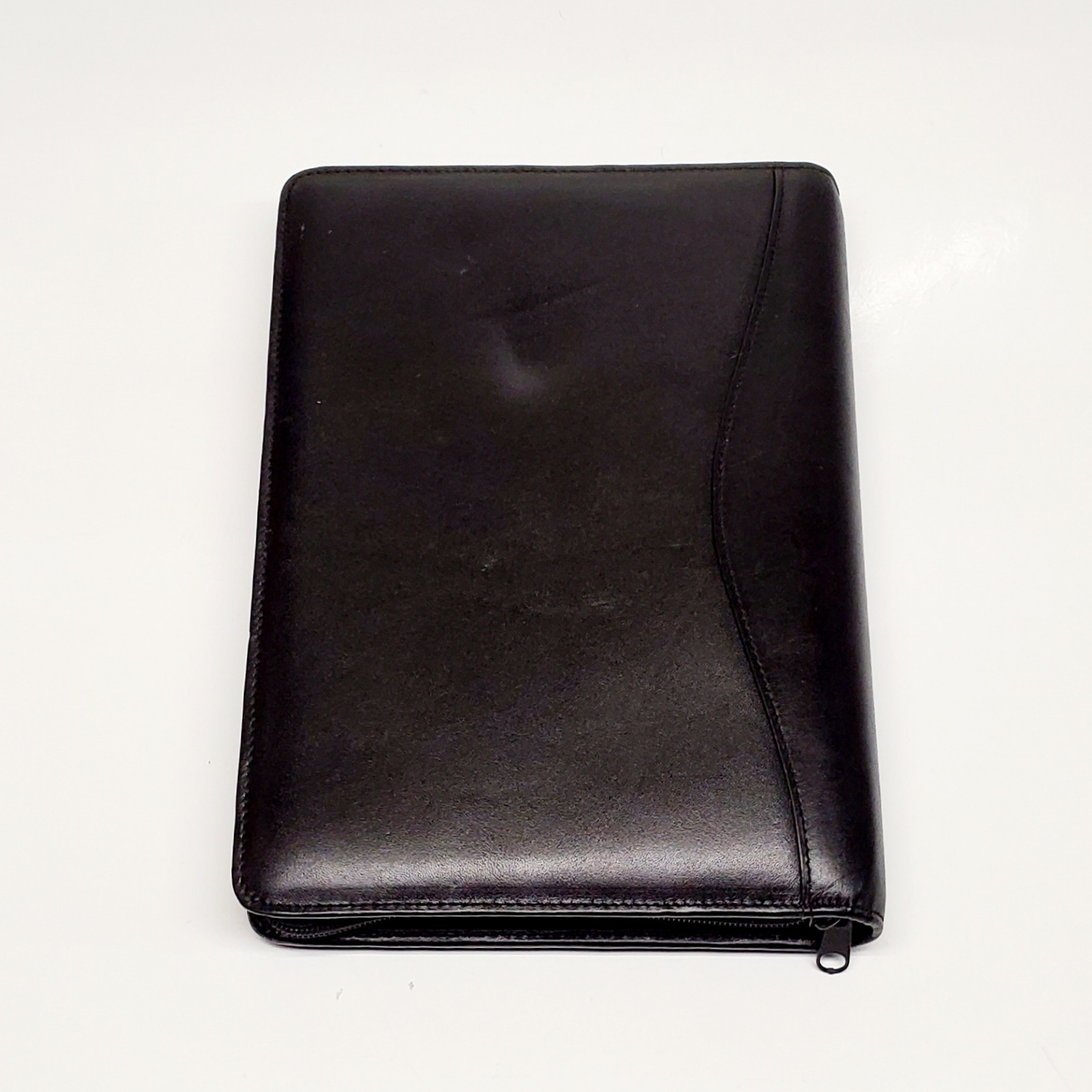Vintage ~ Day-Timer Black Leather Planner 7 Ring Binder Notebook Organizer 90’s