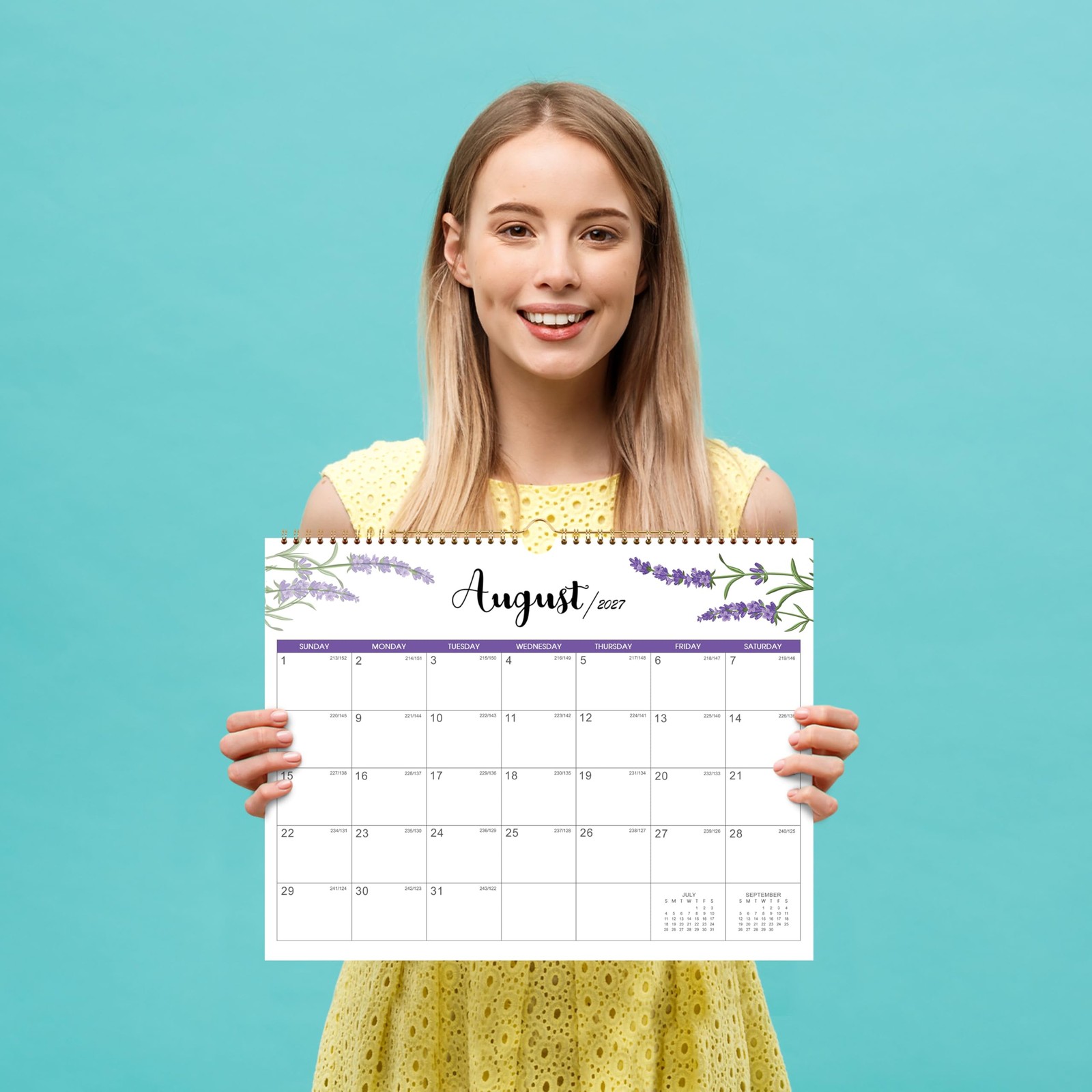 Calendar 2026-2028, 2 Years Wall 14.8” X 11.5”（2026-2027）