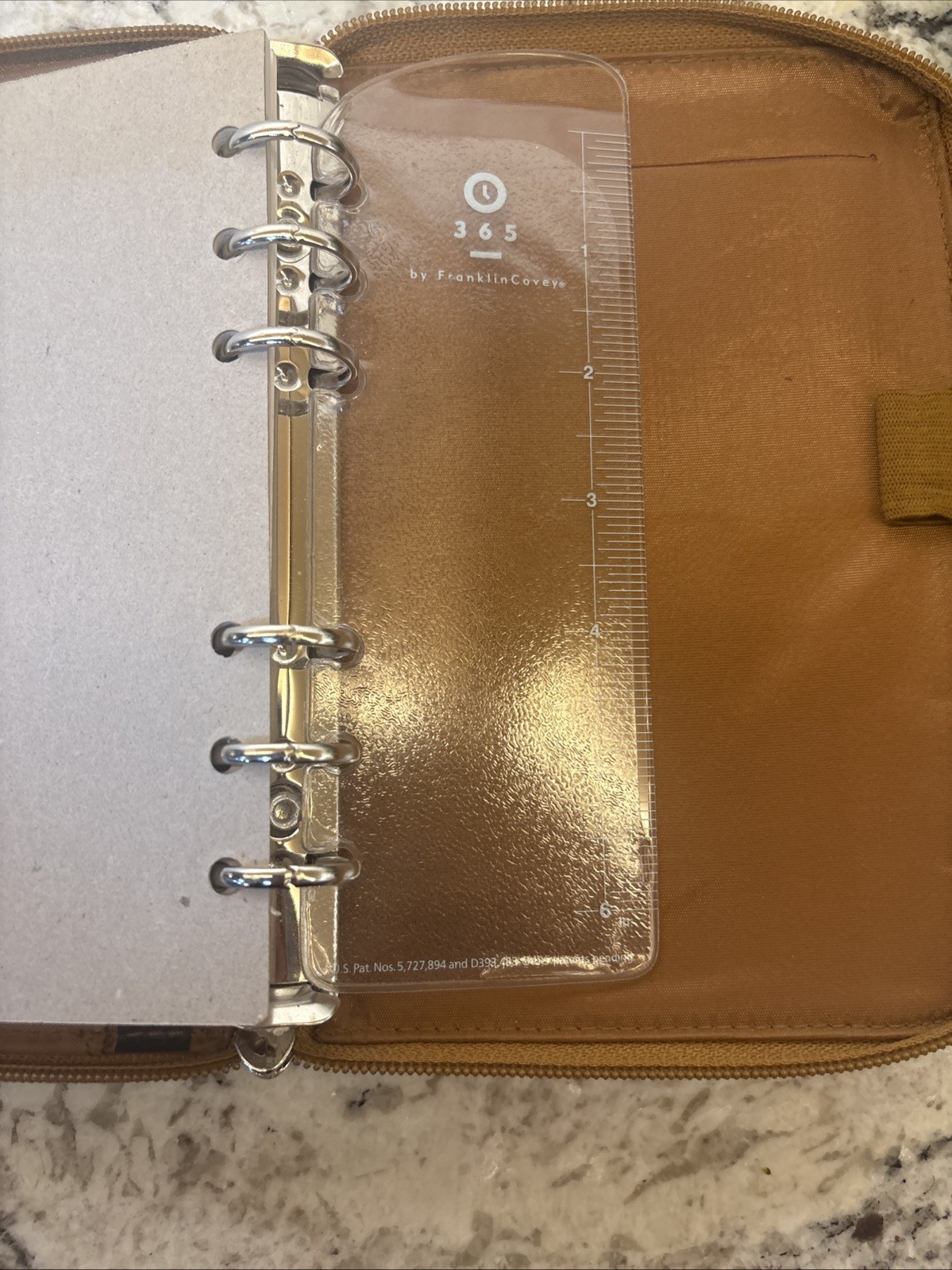 Franklin Covey? Compact Brown Leather Planner Organizer Wallet Binder READ