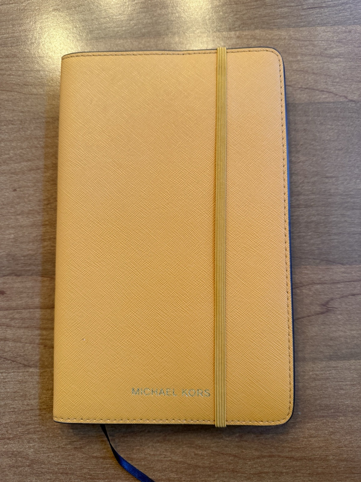 Michael Kors Fashion Notebook Journal Diary Agenda MK Gold Yellow