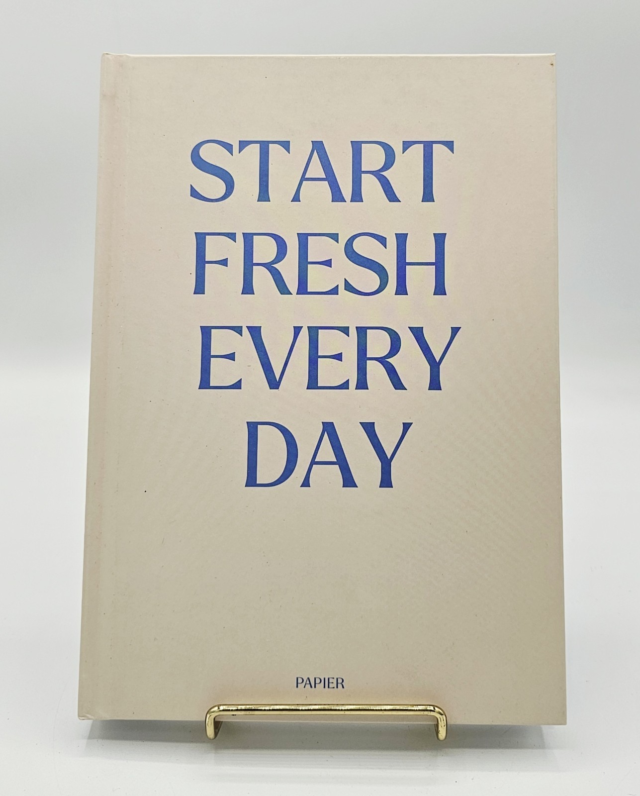 BRAND NEW PAPIER Blue & Cream Start Fresh Everyday 16 Week Productivity Planner
