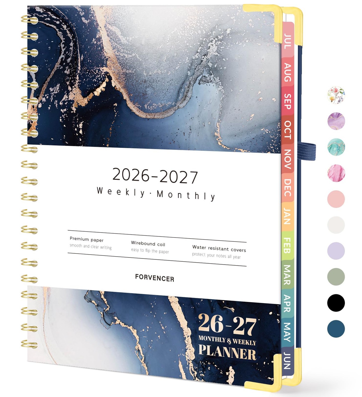 Academic Planner 20262027 Weekly Monthly Hardcover 8.5×11 Student Teacher Organ
