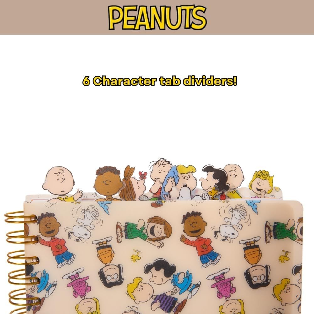 Peanuts Journal for School & Writing – 144 Lined Pages, Durable Vinyl Cover