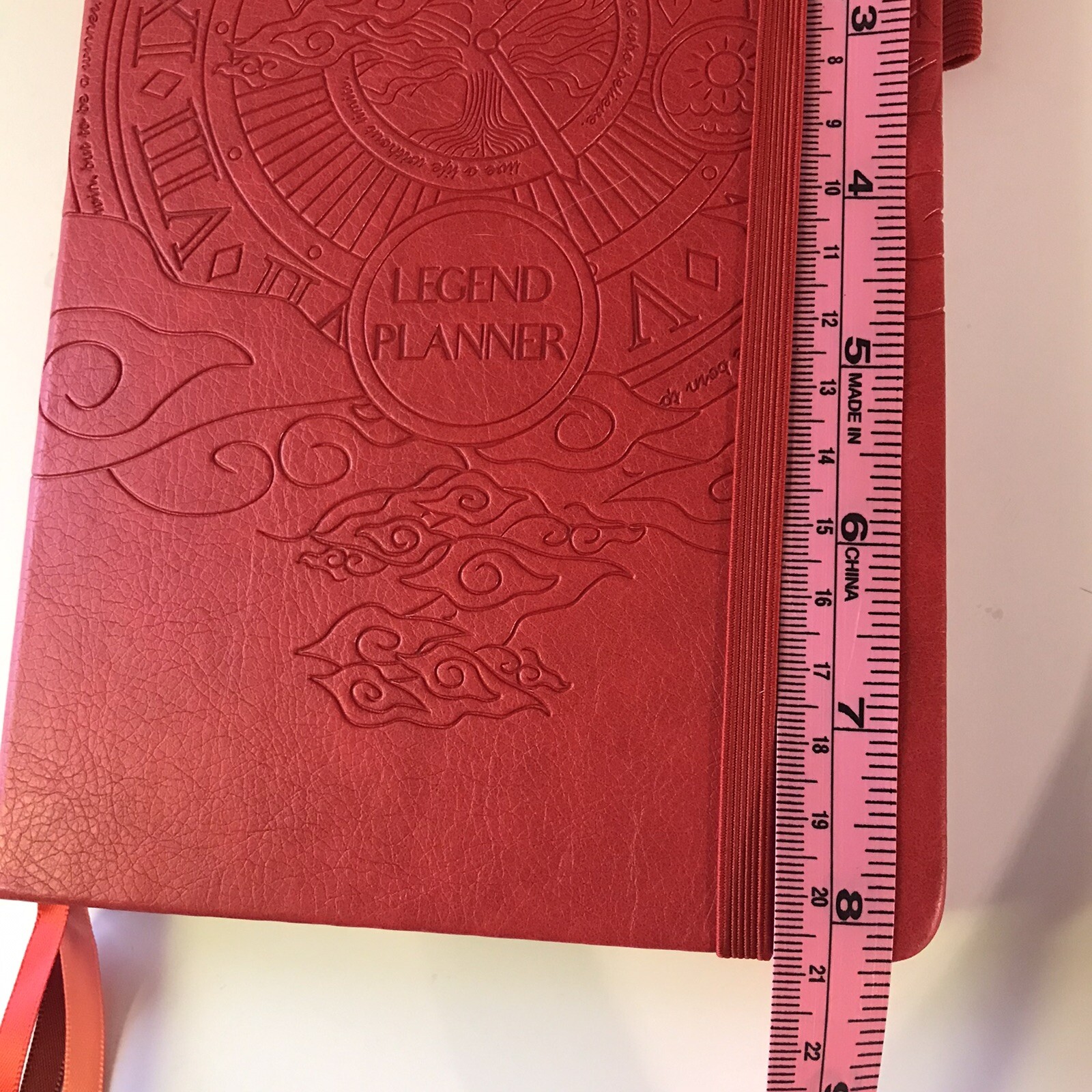 NEW Legend Planner Undated 1 Year Weekly Monthly Planner Rose Vegan Leather