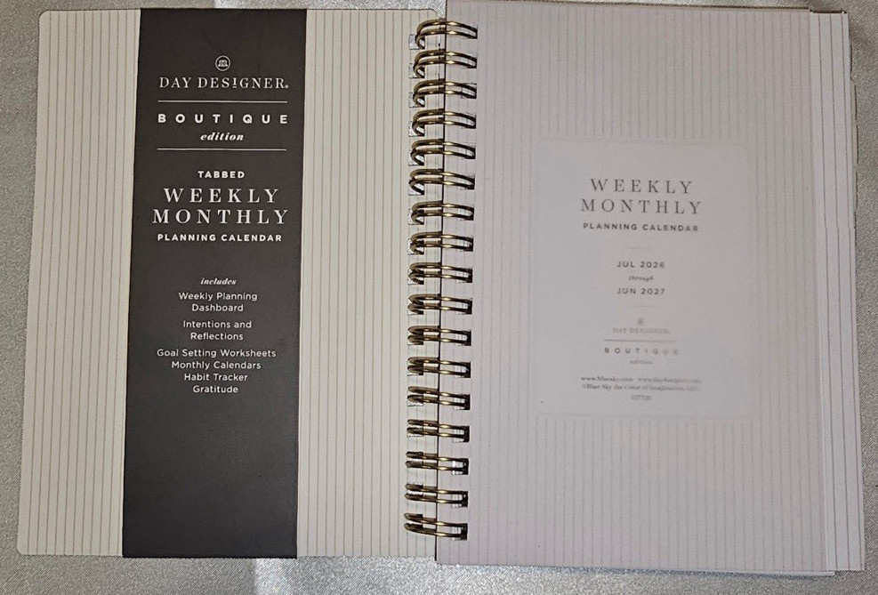 2026-2027 Blue Sky Day Designer Boutique Academic W&M Planner (4″ x 6″)