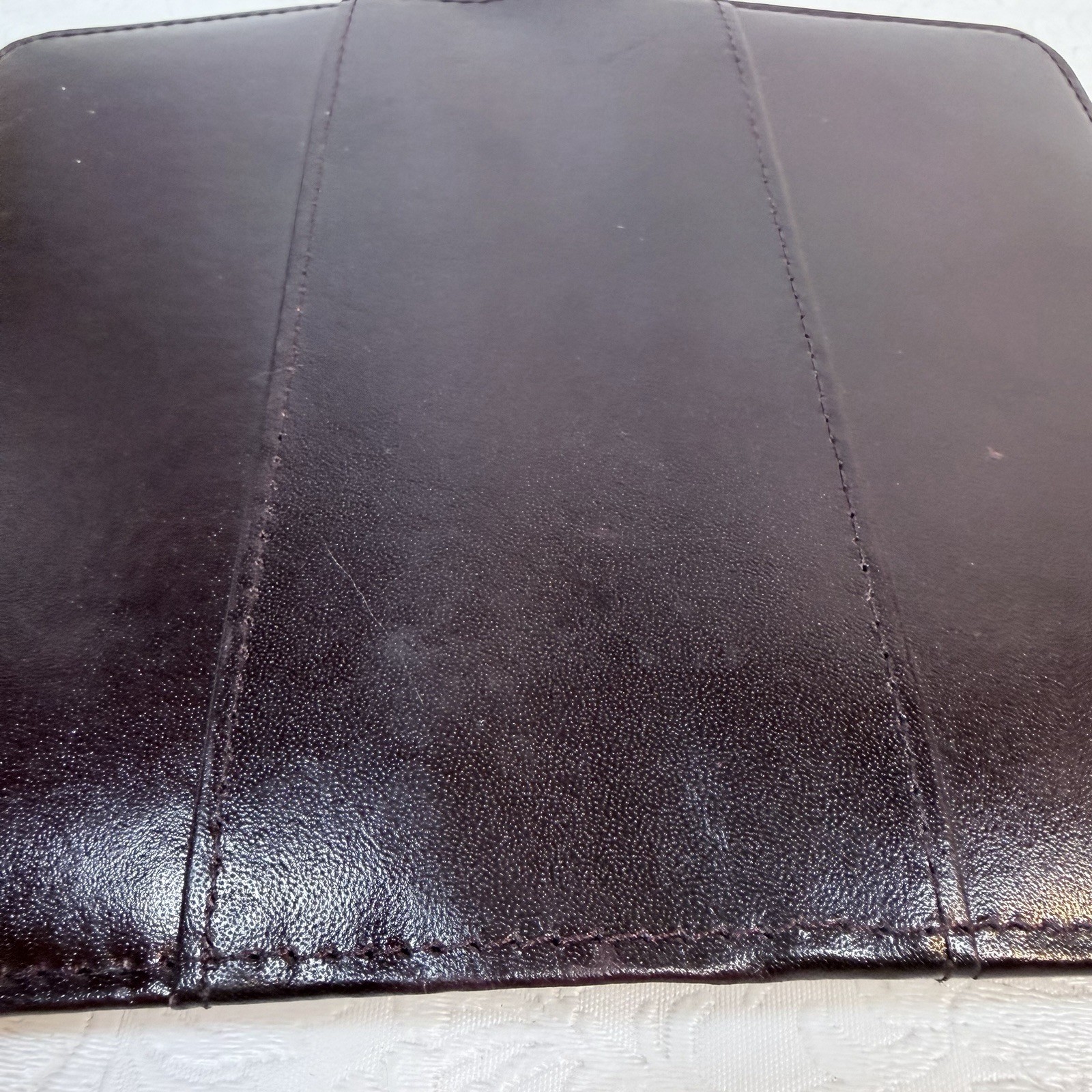 Vintage Protocol Burgundy Faux Leather Planner x Pocket Organizer 3.75×6.75
