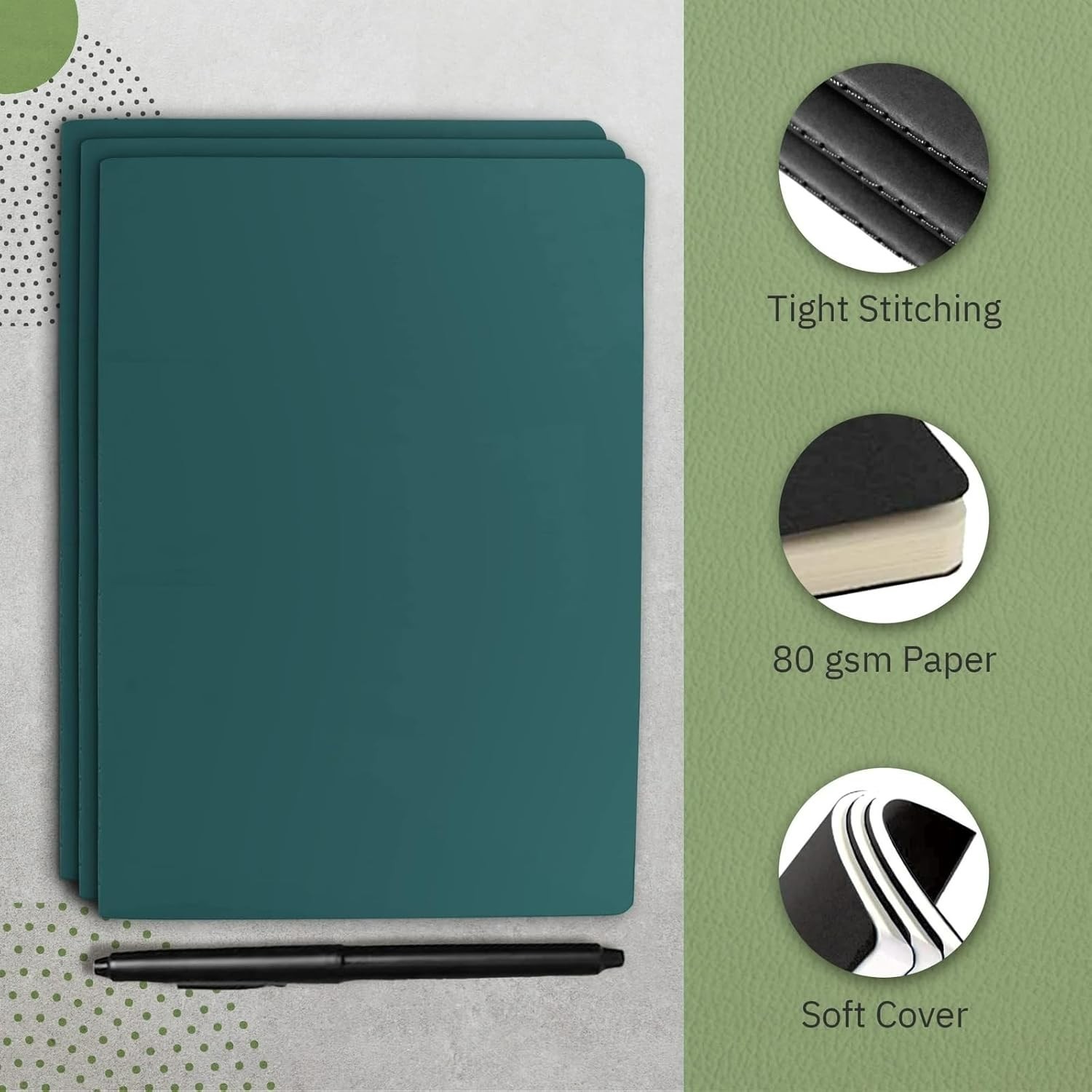 Simply Genius A5 Lined Notebooks – Softcover Journaling Notebooks – Smooth Cr…