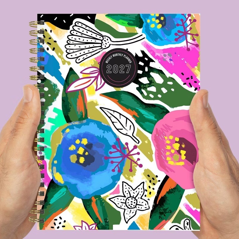 2027 Graphic Petals Medium Weekly Monthly Planner
