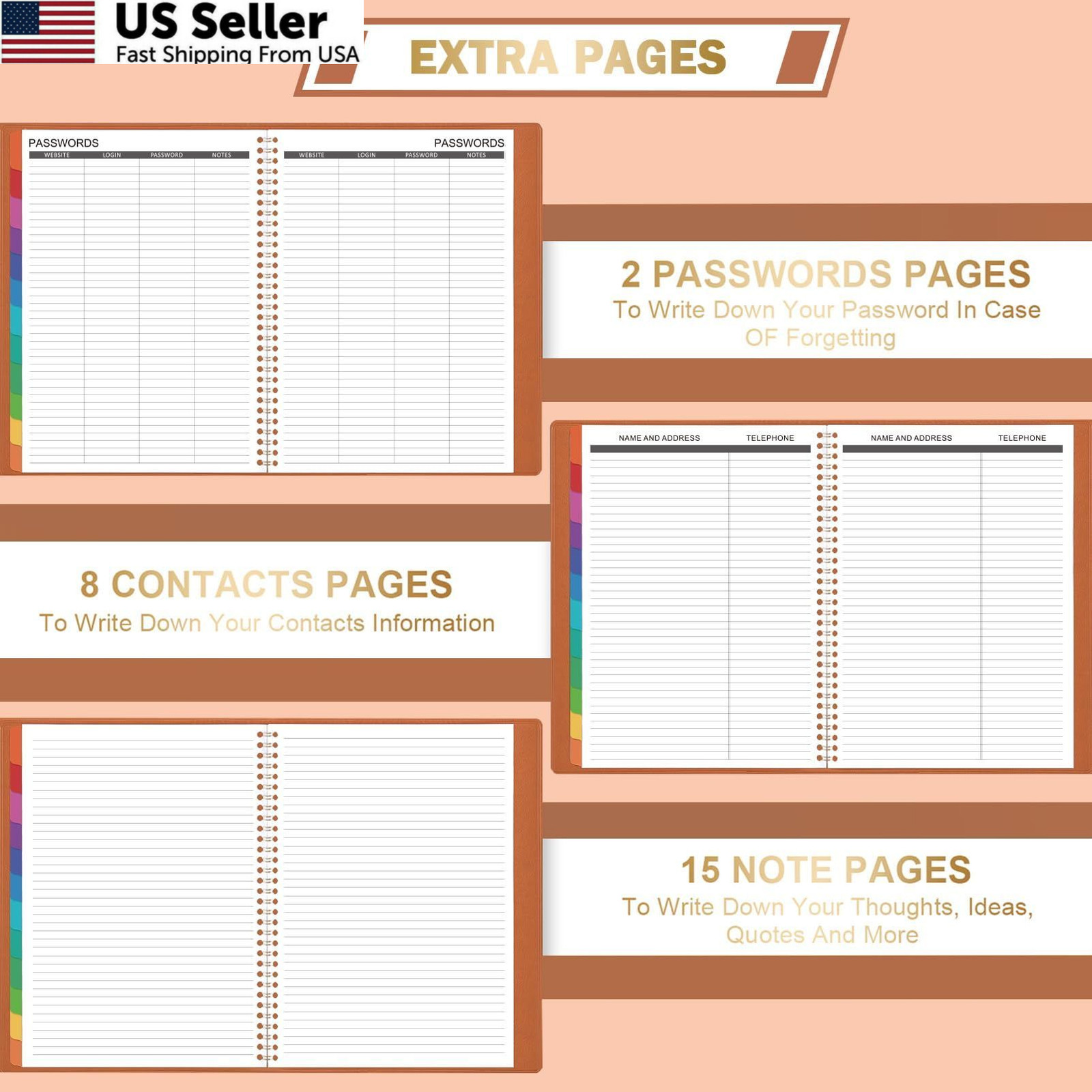 Monthly Planner 2026-2027 – 18 Months 9 inches X 11 inches, Brown