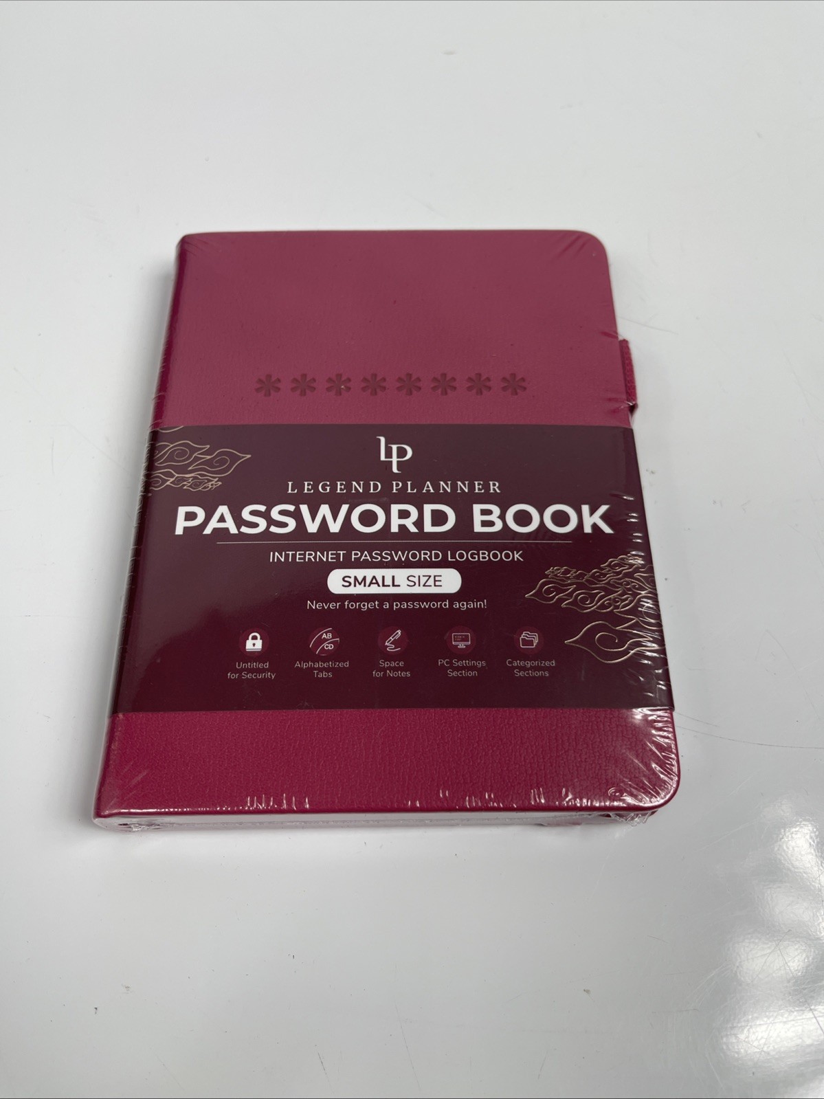 Password Book with Alphabetical Tabs Hardcover Password 4.4x 5.8- Pink