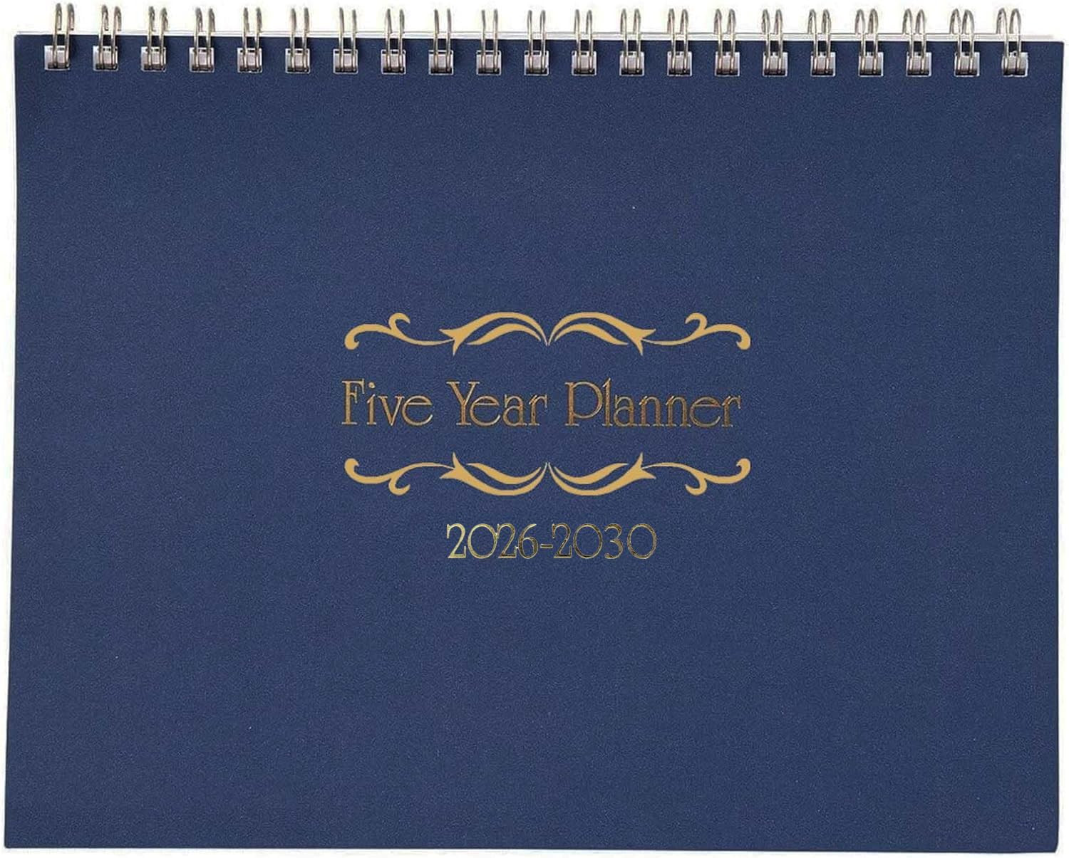 5 Year Calendar Planner 2026-2030 Monthly Desk Planner Blue 11×8.5 Inch Navy