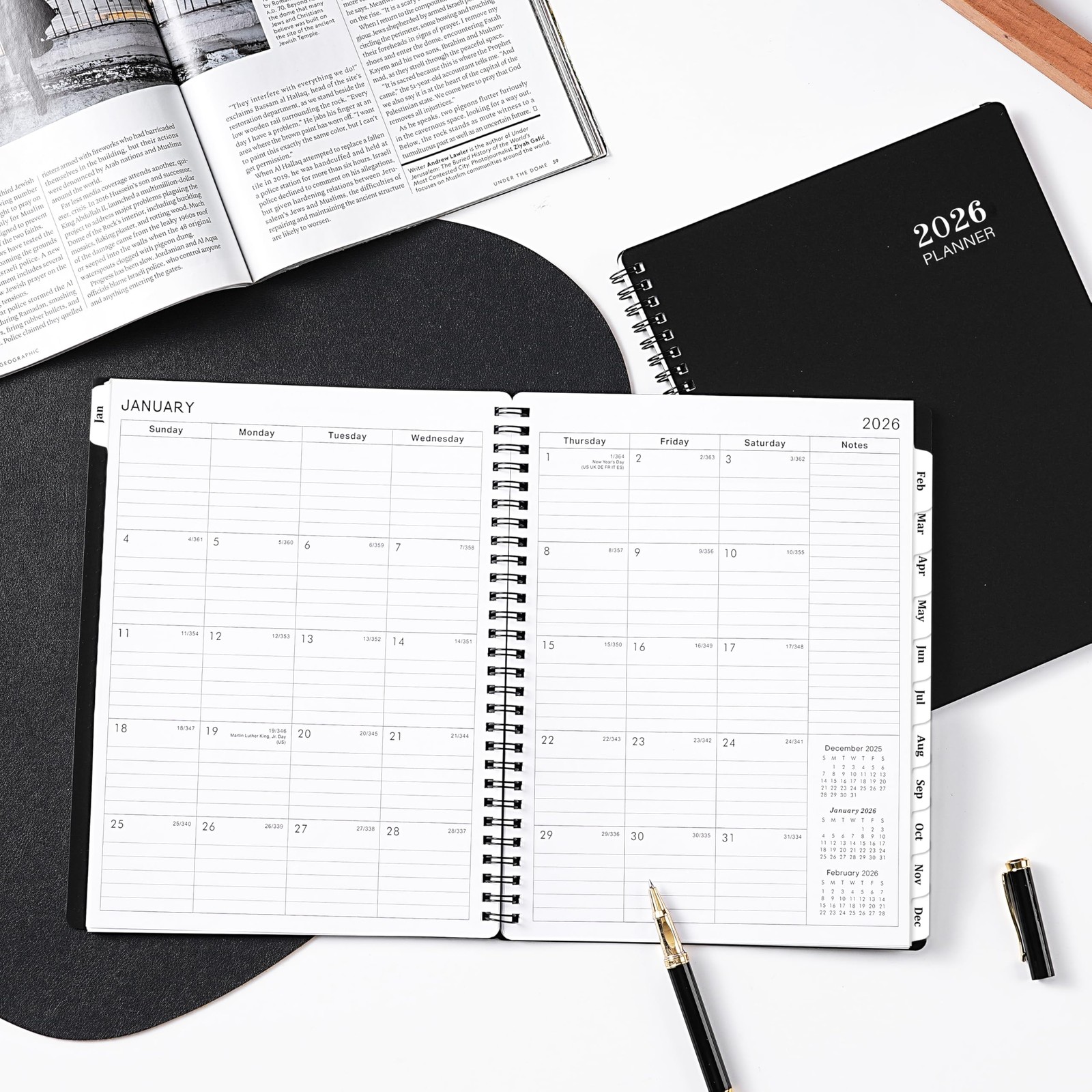 2026 Planner – 8” × 10”, Planner Weekly and Monthly 2026, from JAN to DEC 20…