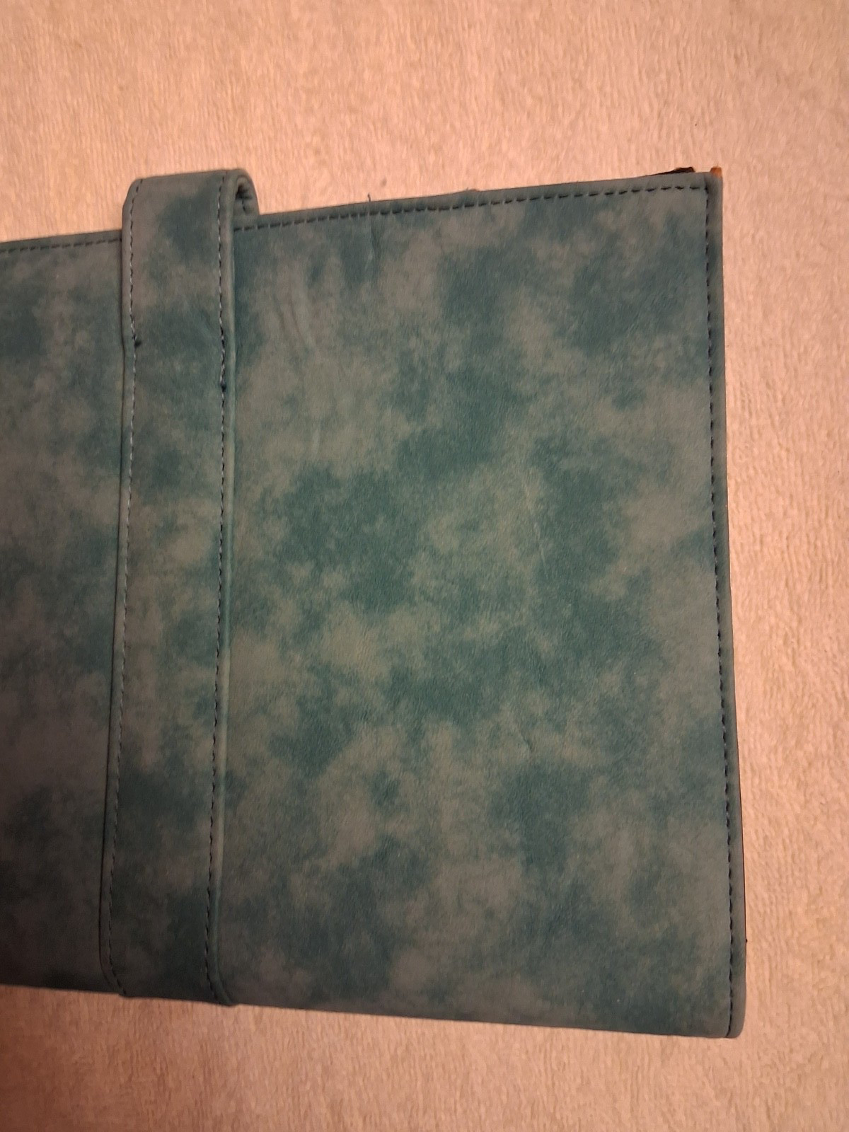 Day-Timer Desk Planner Organizer Binder 7 rings Turquoise Blue