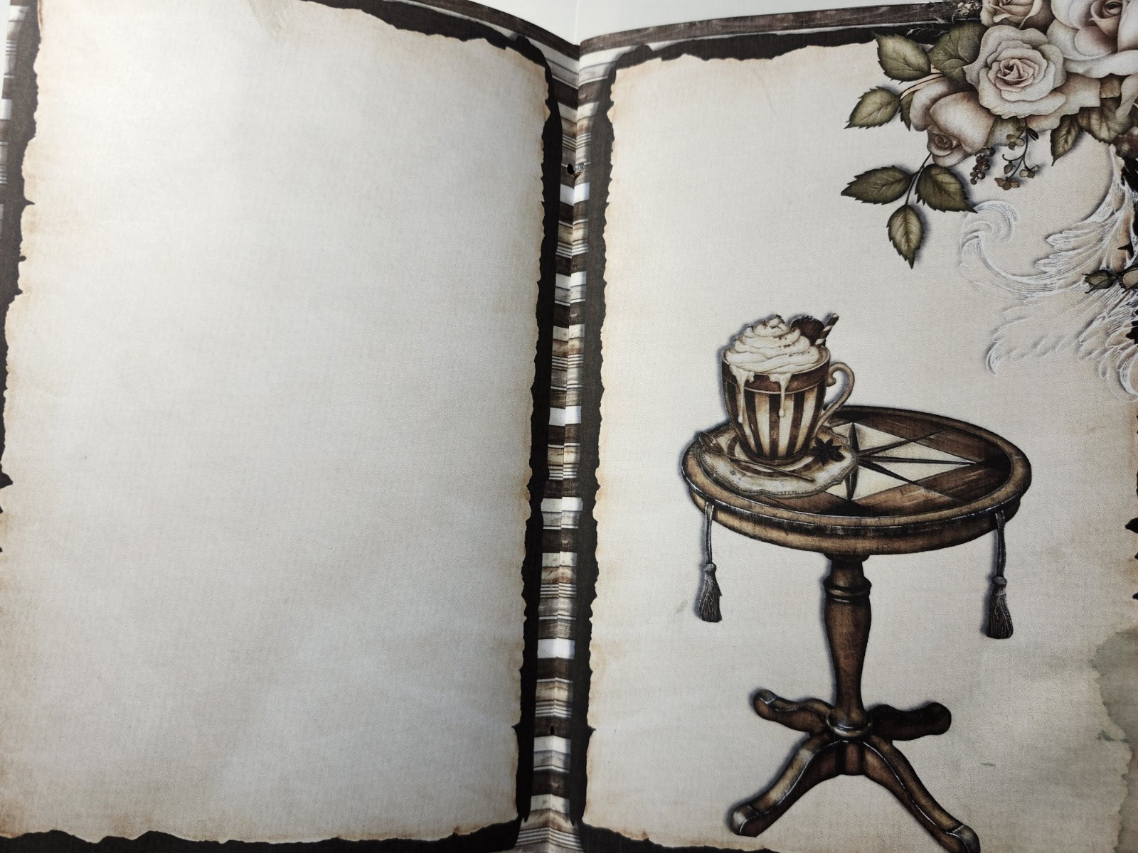 Junk Journal Blank Booklet “COFFEE CAFE” ESPRESSO MOCHA LATTE CAPPUCCINO