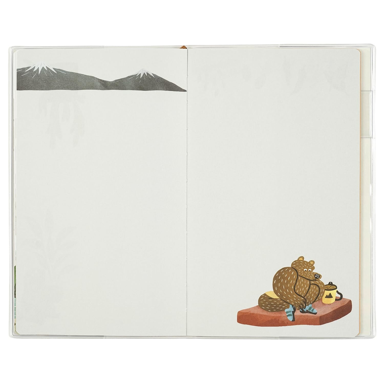 Okataoka Notebook 2025 B6 Slim Monthly Soft Cover Pizza CD-1341-OK (Starting in