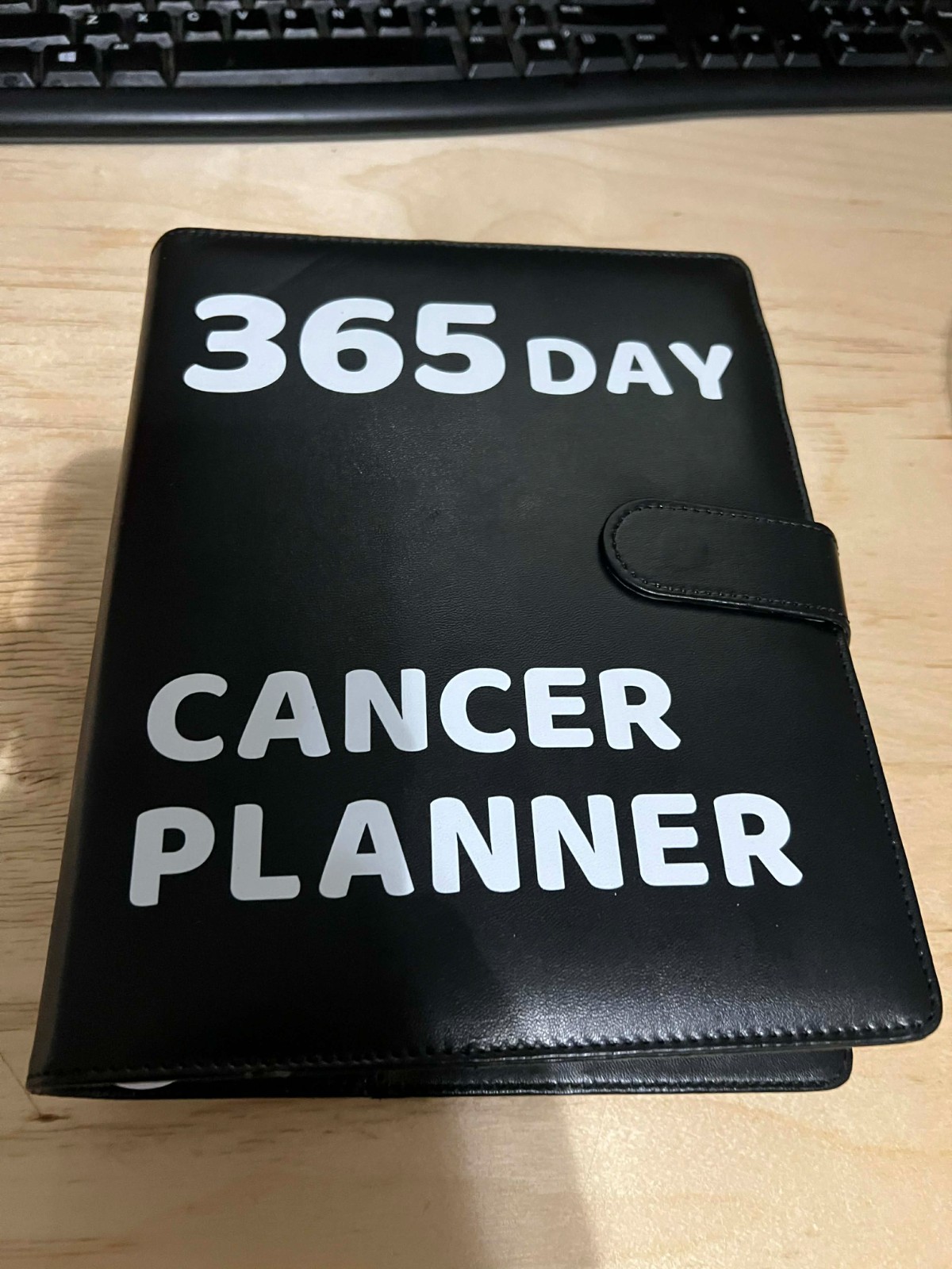 4 In 1 Cancer Journal Planner 365 Days Binder, Zipper Pouch
