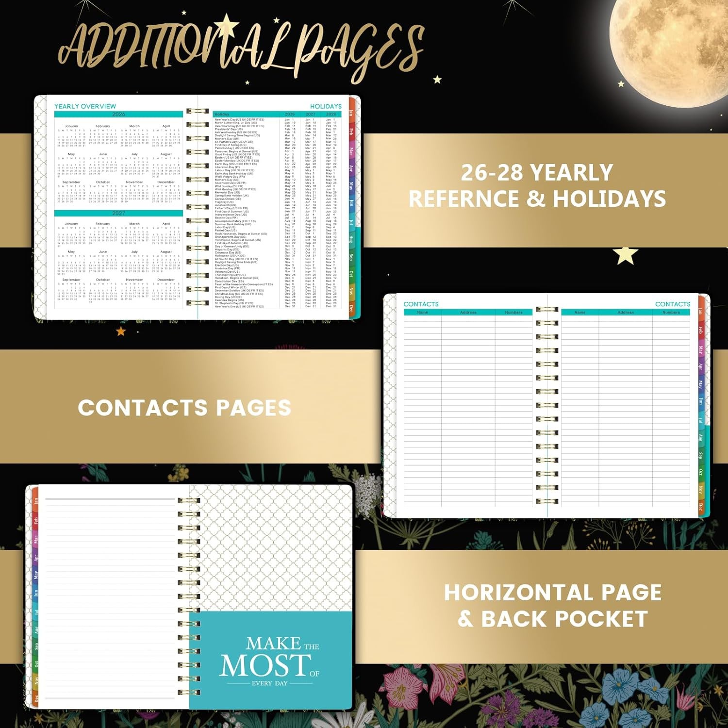 2026 Planner – 2026 Planner Weekly and Monthly from January – December 2026, Cal