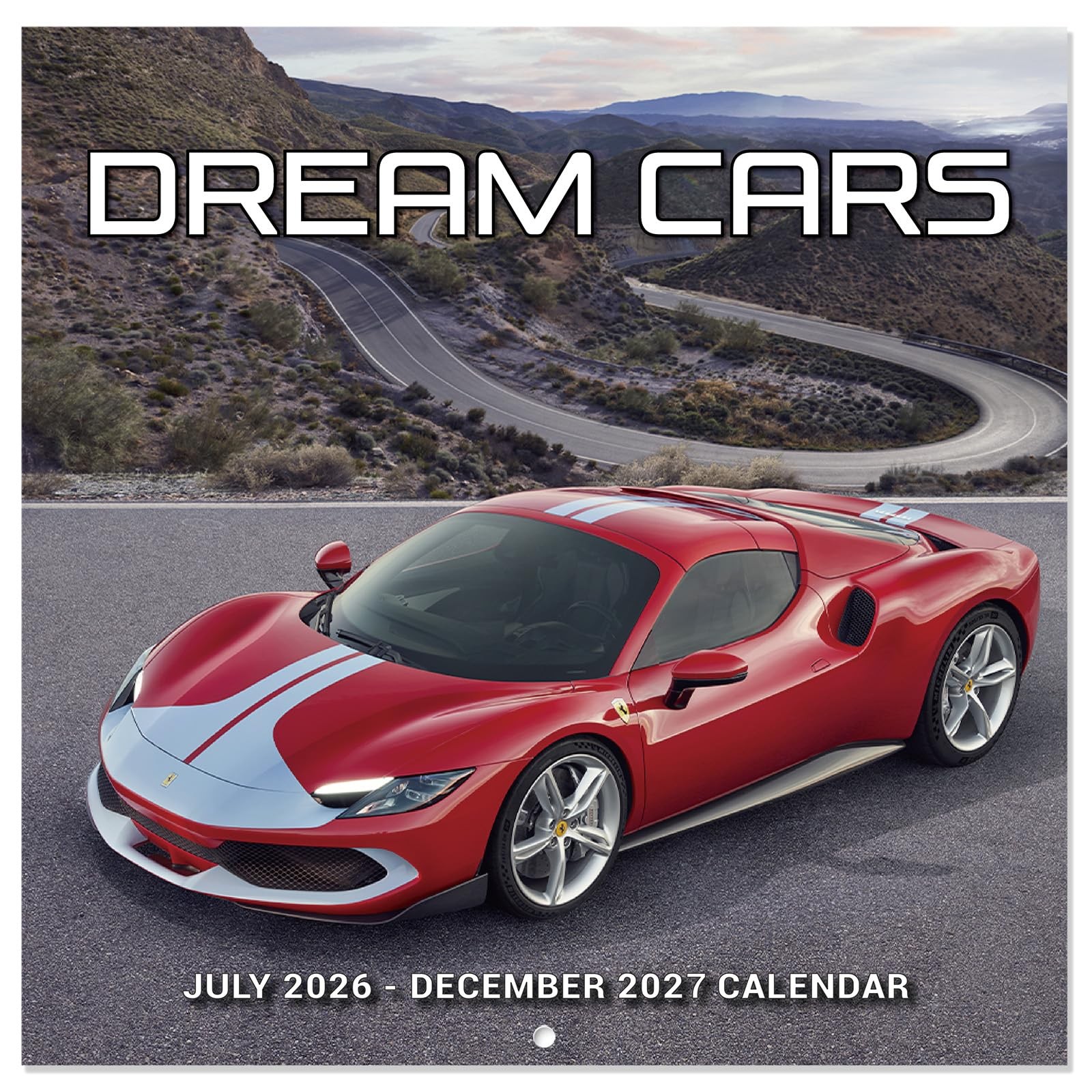 Wall Calendar 2026-2027 – Cars from Jul. 2026 to Dec. 2027, multi