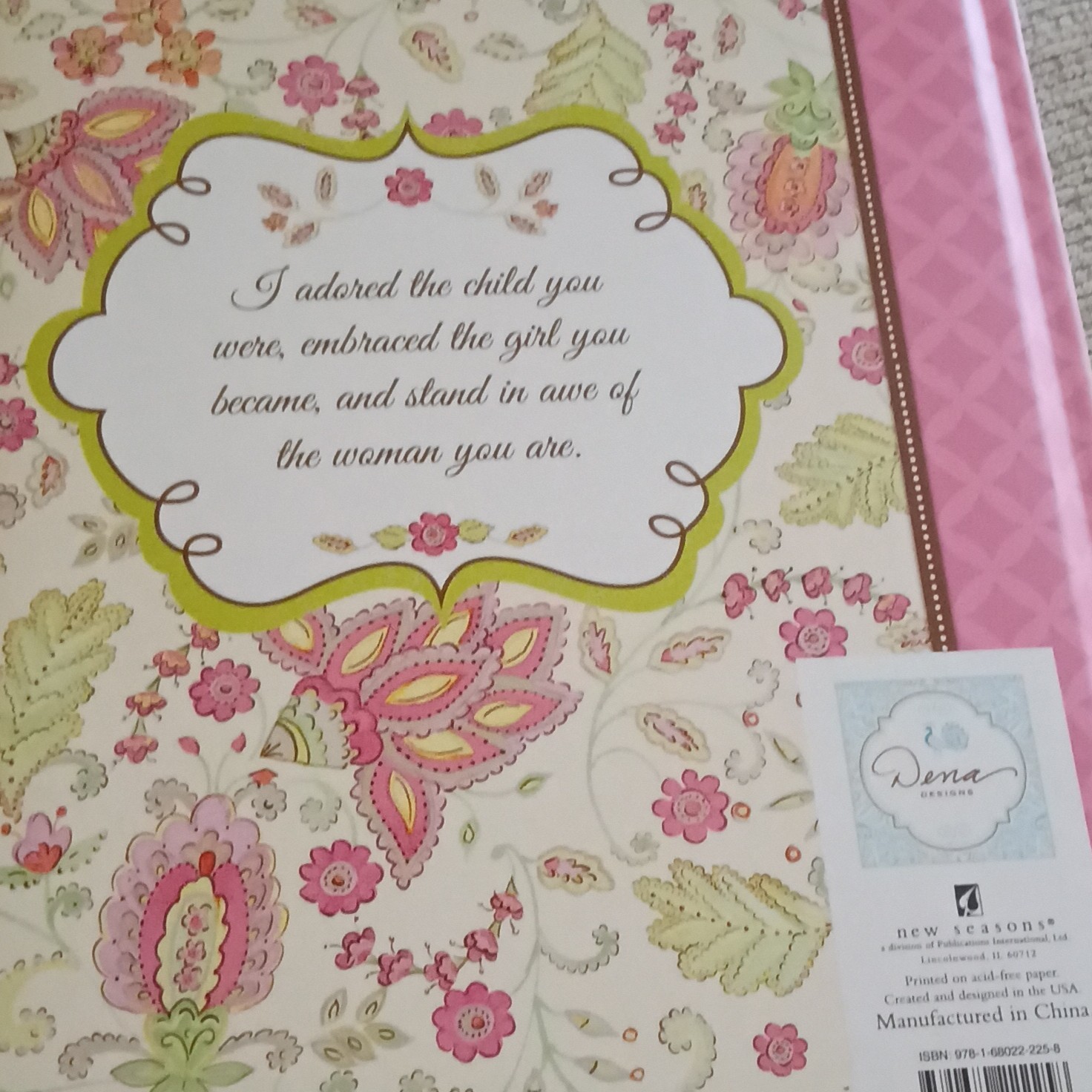 Dena Designs To My Daughter: A Story of You Memory Book Floral Illustrated