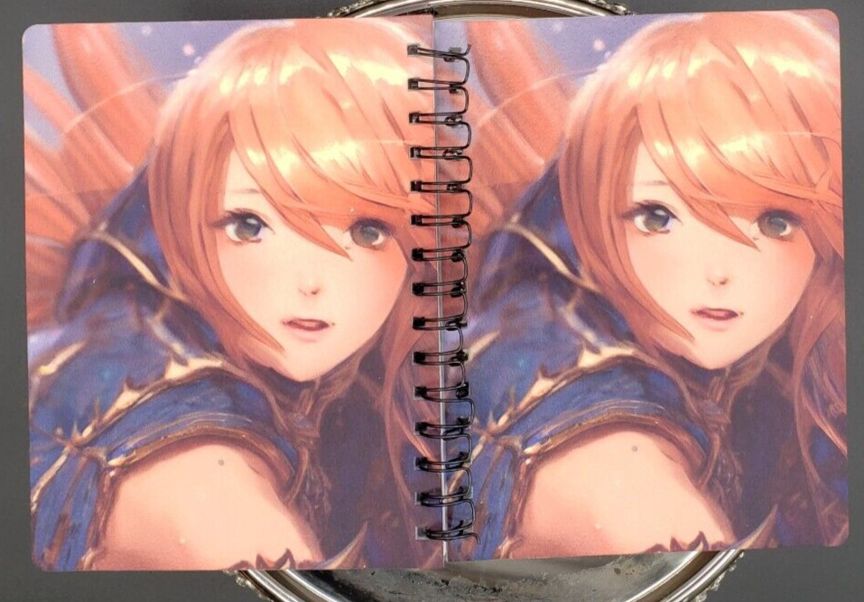 Anime Girl Blank Notebook-Unlined-NEW-Spiralbound