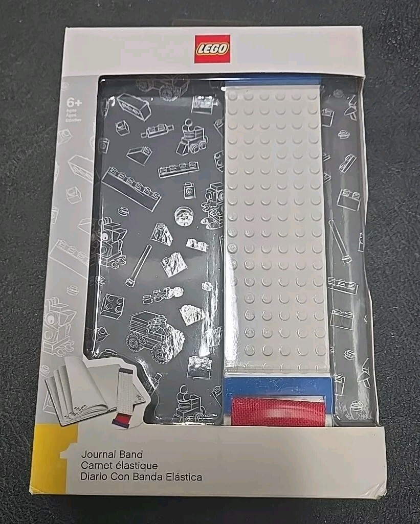 LEGO Stationery – 96 Page Journal with Band (White) – New & Unopened