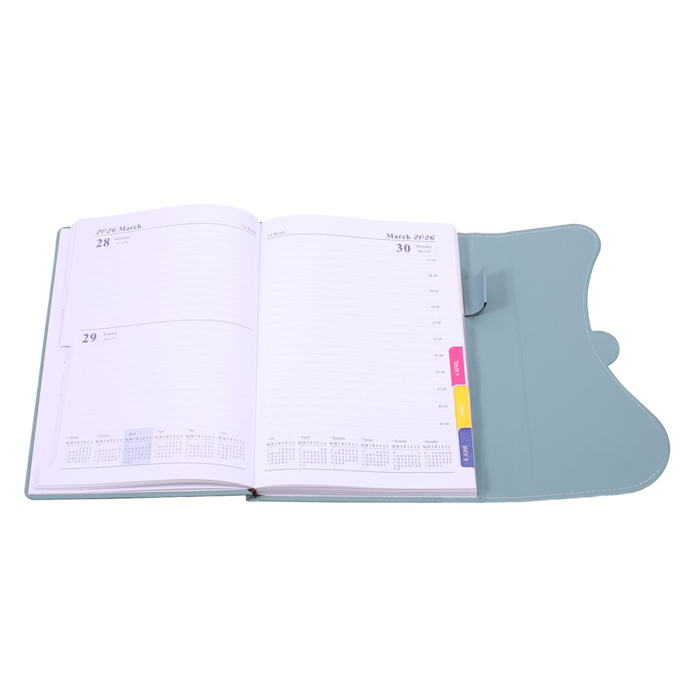 Compact Weekly Planner 2026 with Smooth Paper and Professional PU Cover