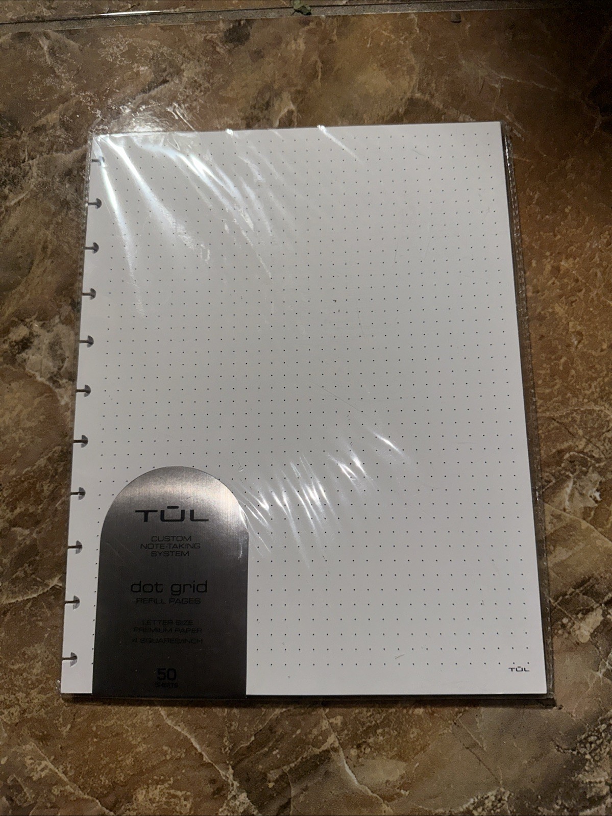 TUL Notebook Refill Pages, Letter Size, 50 Sheets, Dot Grid