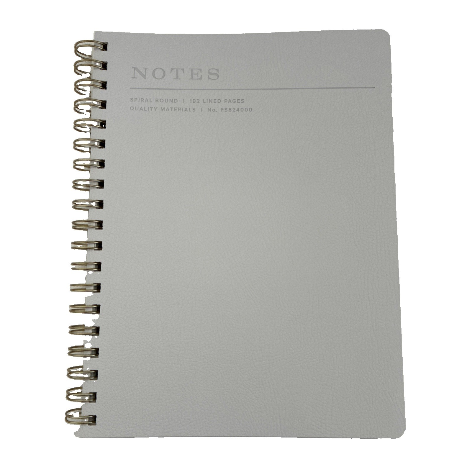 New Fringe Vegan Leather Lined Pages Premium Notebook Light Pearl Grey