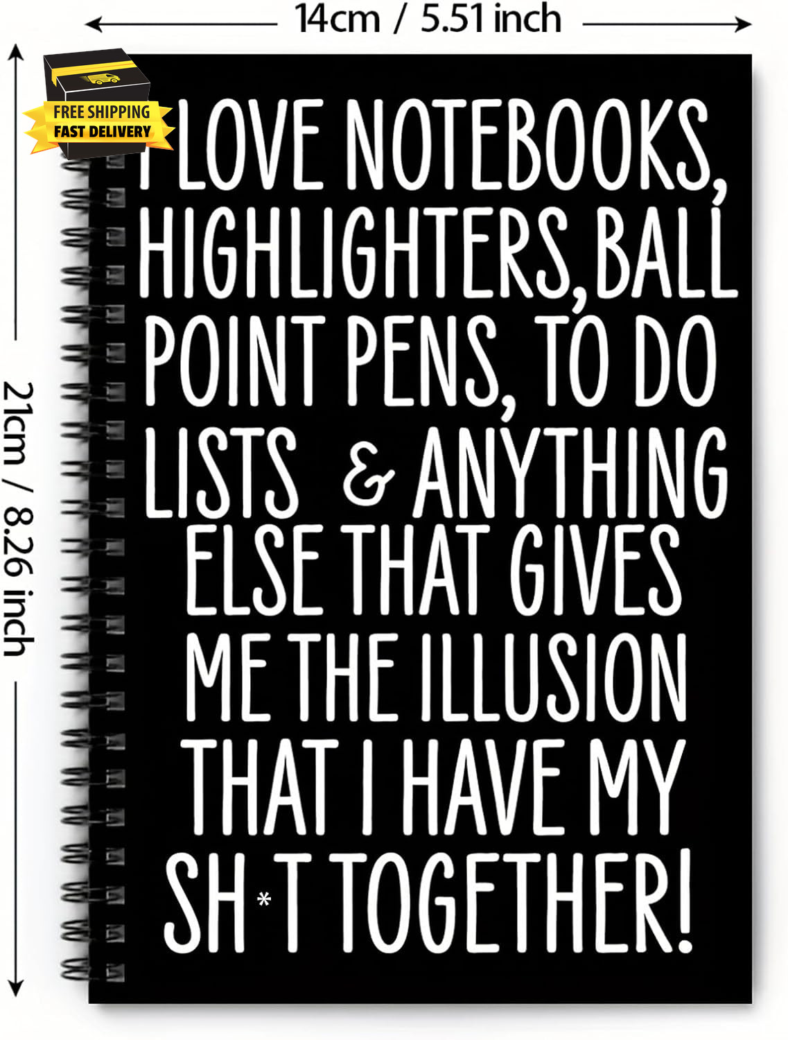 2026 Weekly Monthly Planner with Habit Tracker, A5 Spiral Notebook, Daily To-Do
