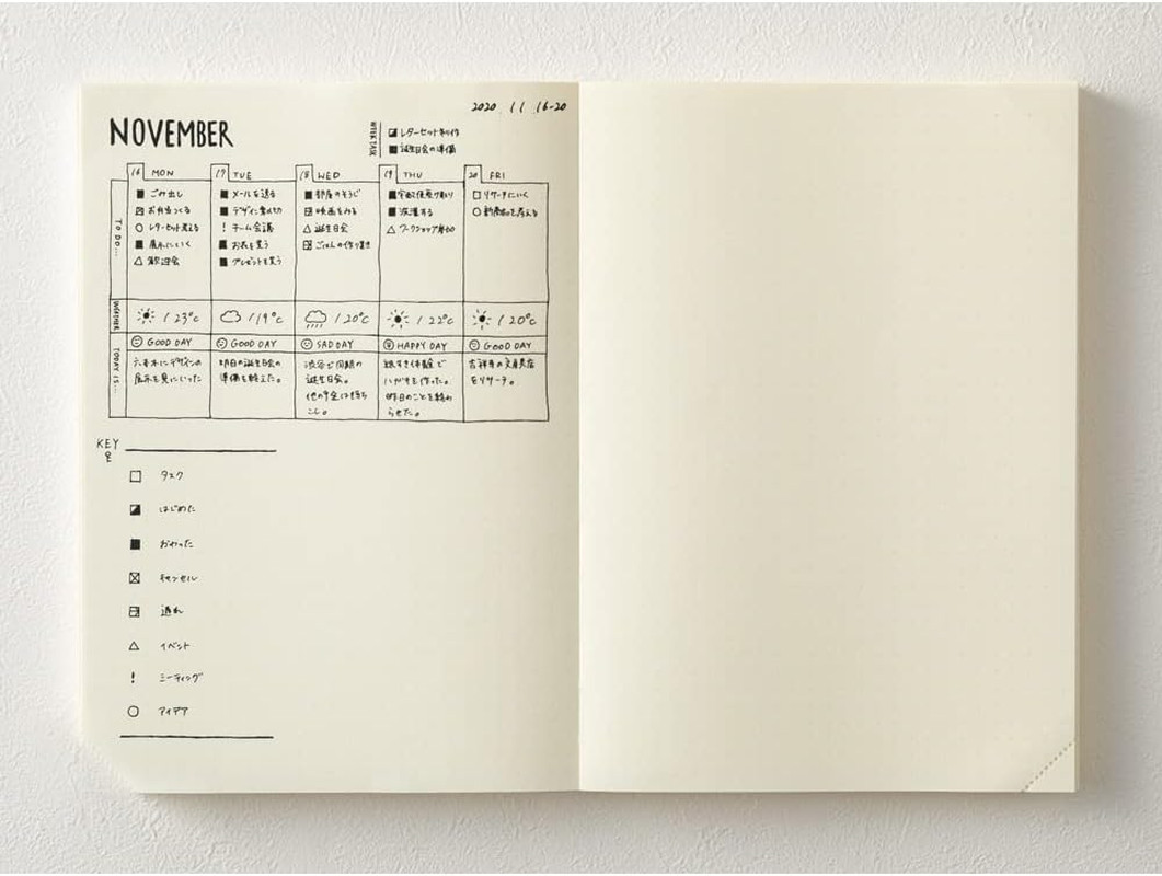 A5 Dot Grid Notebook Journal 1 Page Per Day MD Notebook 15313006