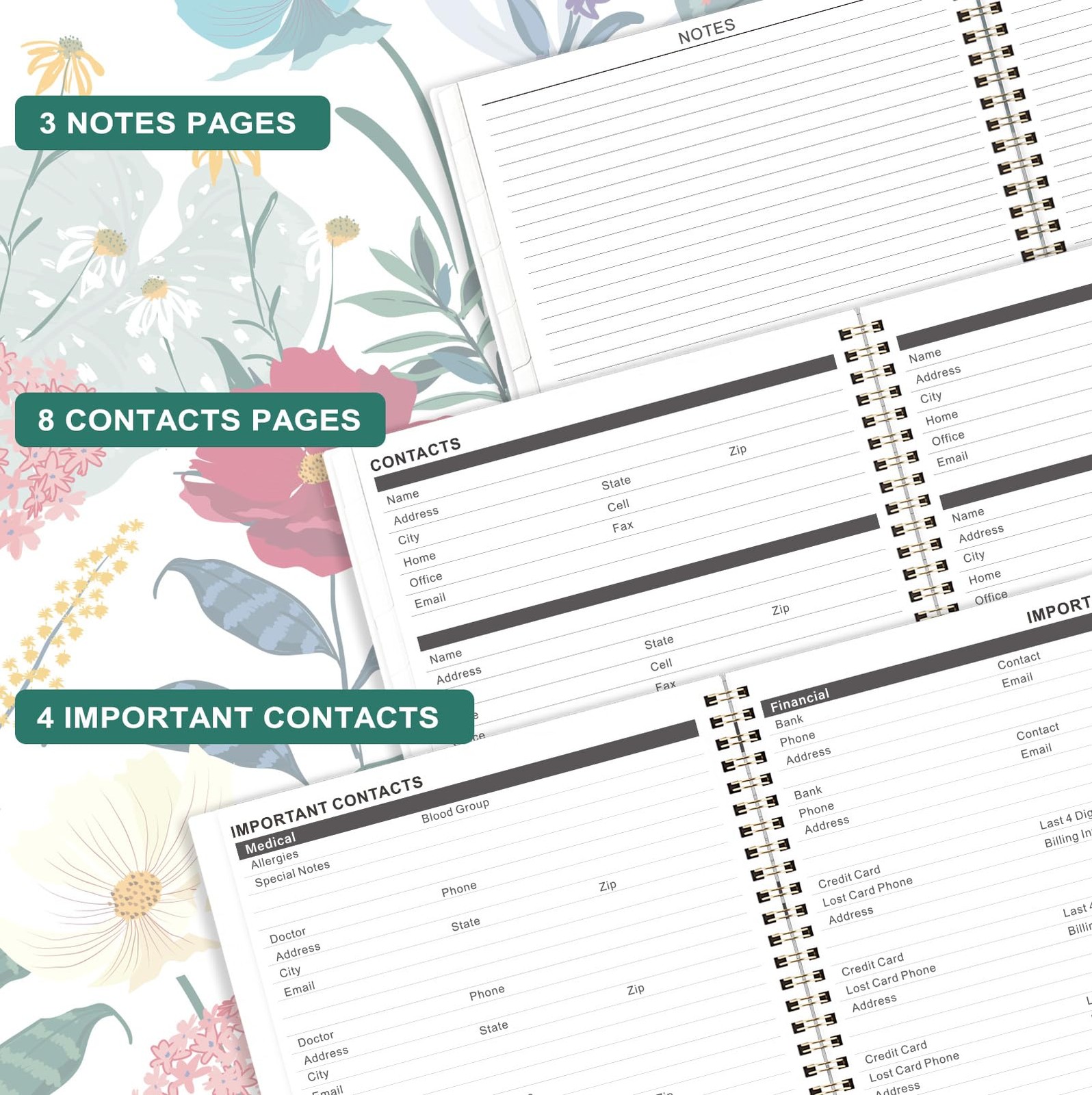 2026-2028 Monthly Planner/Calendar – 3 Year Monthly Planner 2026-2028, 9” x …