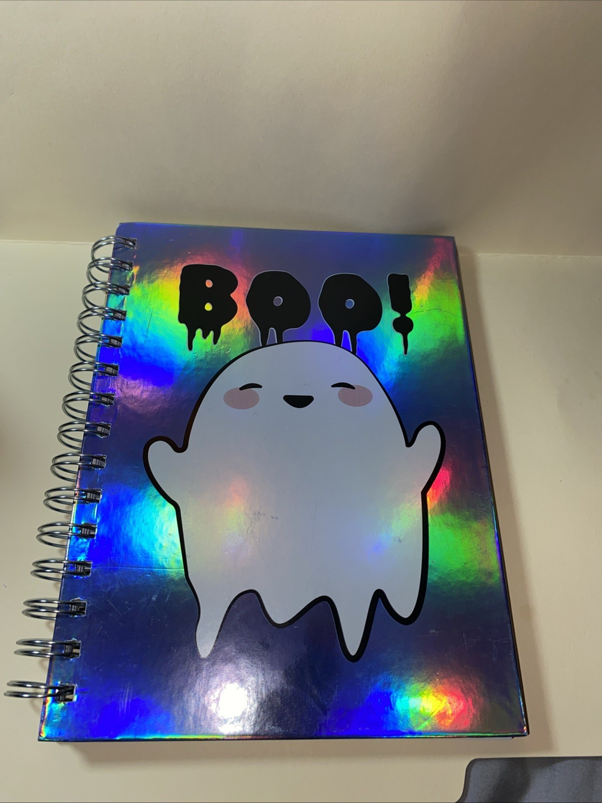 Shining Boo Halloween Notebook Journal Diary Blank Paper