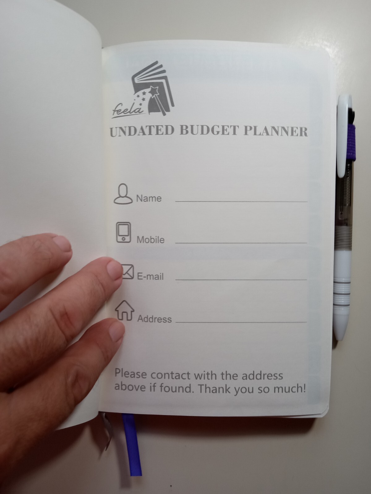 Feels Undated Budget Planner NEW With Pen