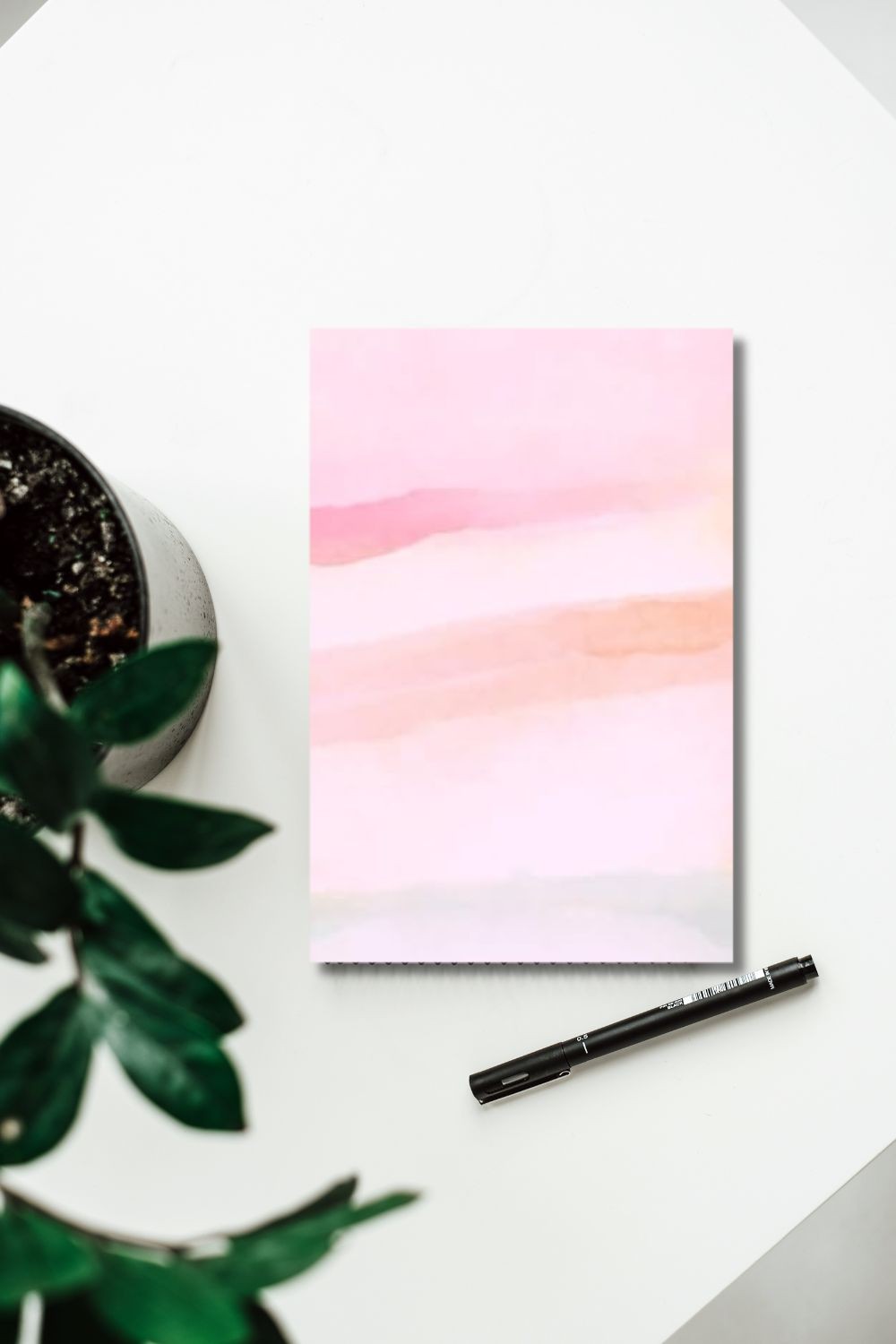 Pink Sunset Journal | Lined Notebook for Writing & Reflection