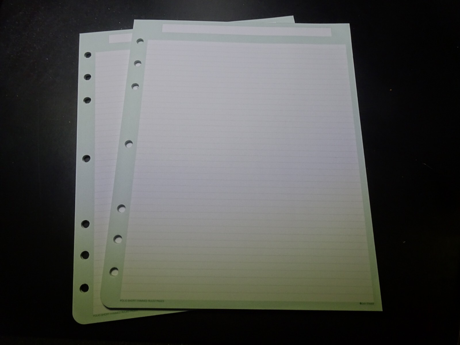 Day-Timer Undated Folio Short Trimmed, Green Pages, 8-1/2″ x 11″, 2 Pads