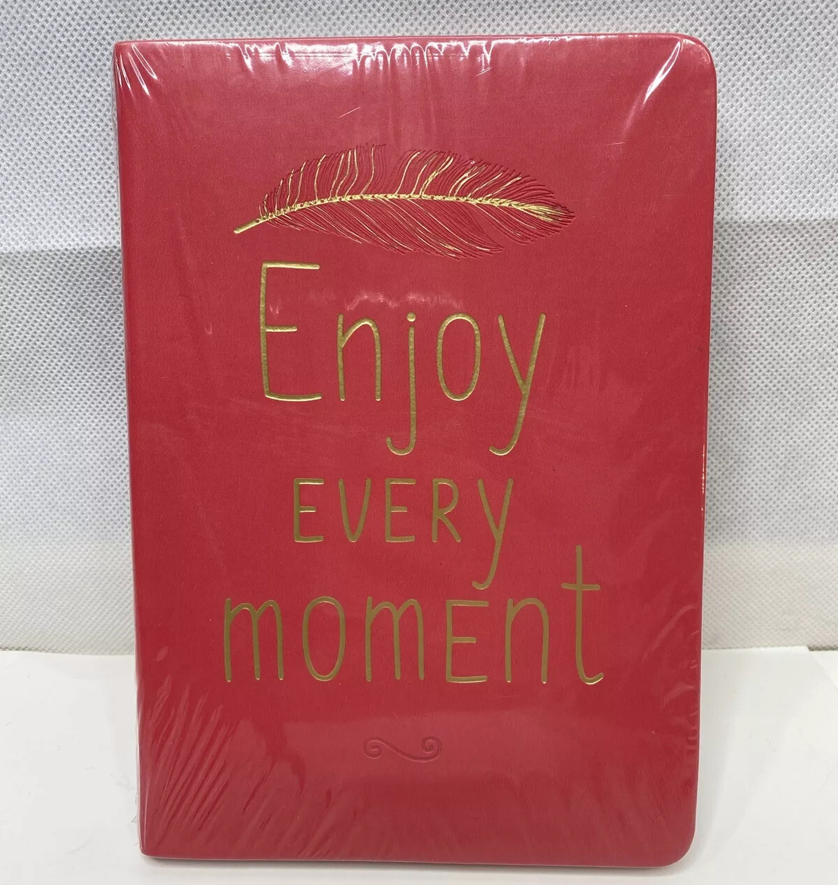 Eccolo World Traveler Pink Soft Cover Lined Journal Enjoy Every Moment 5.75×8.25