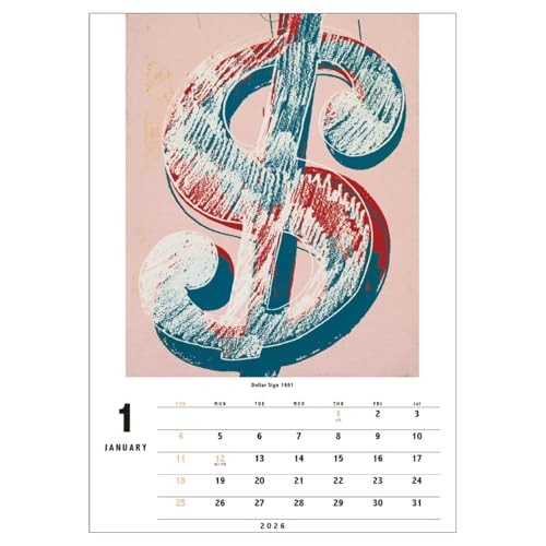 Andy Warhol 2026 Wall Calendarfrom JP