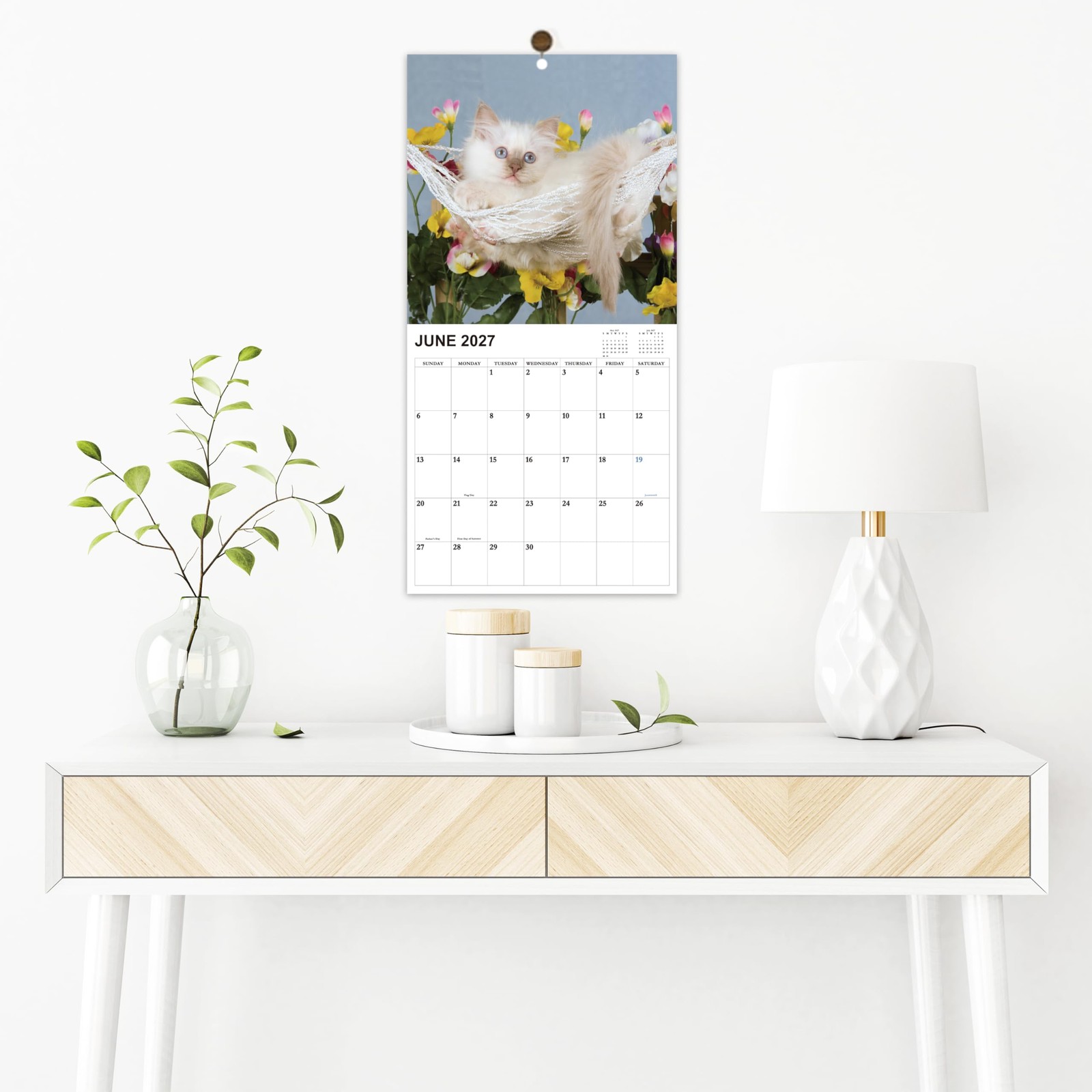 2026-2027 Calendar – 18 Monthly Wall 12″ x 12″(closed)