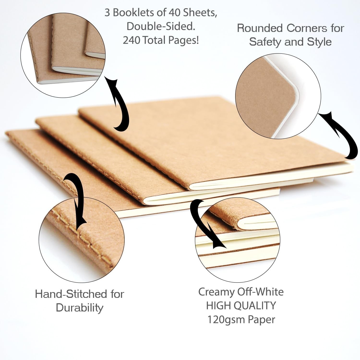A5 Lined Travelers Notebook Insert / A5 Journal Refill | 5.5″ x 8.3″ / 14cm x…