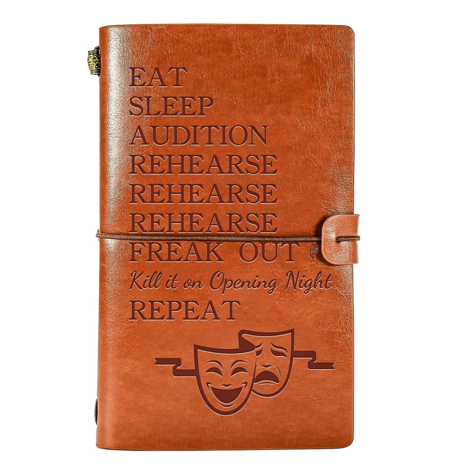 Theater Gifts for Christmas, 136 Page Refillable Writing Theater Leather Jour…