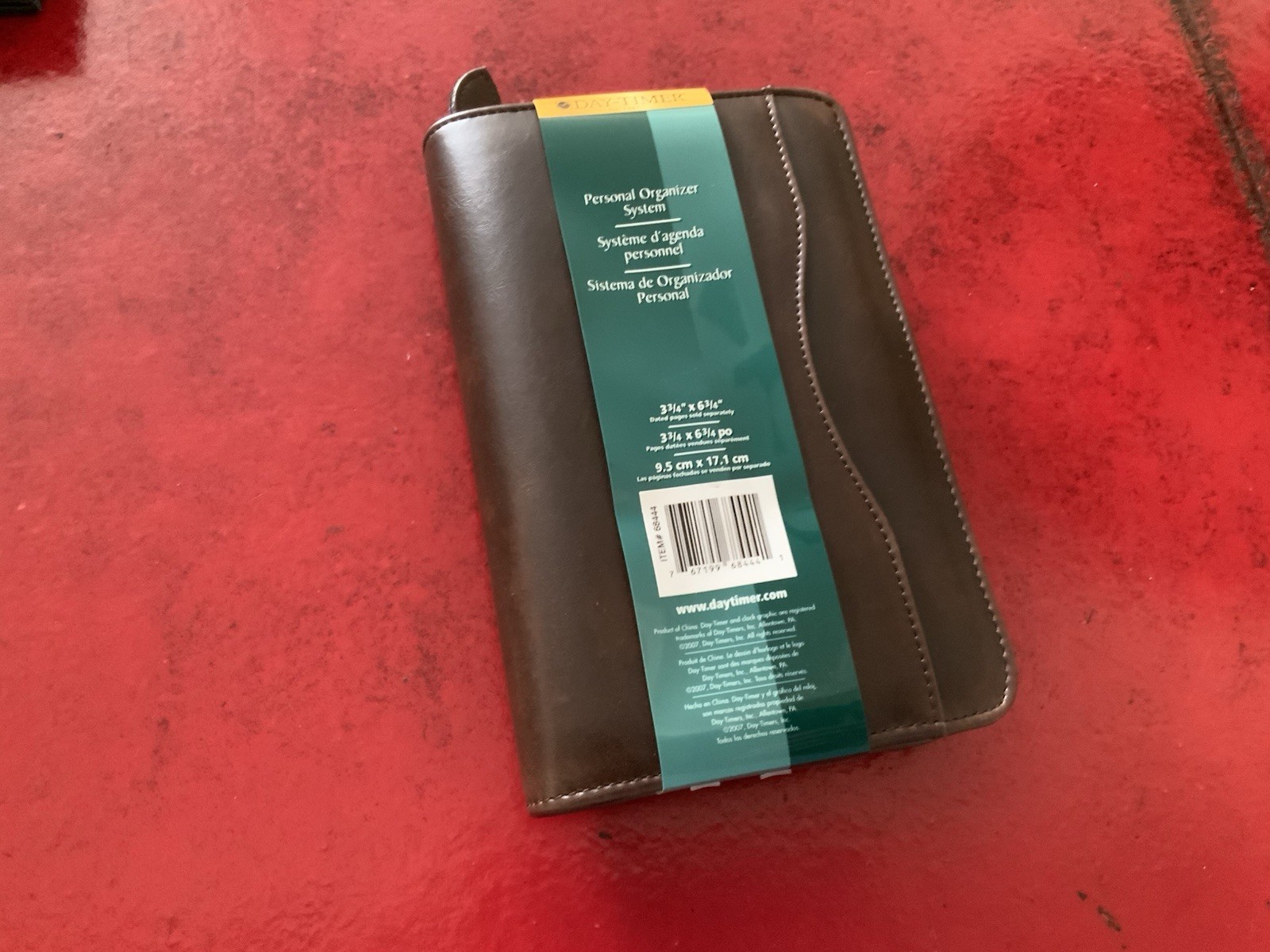 Day-Timer Wire-Bound Leather Organizer System Agenda Brown # 68444