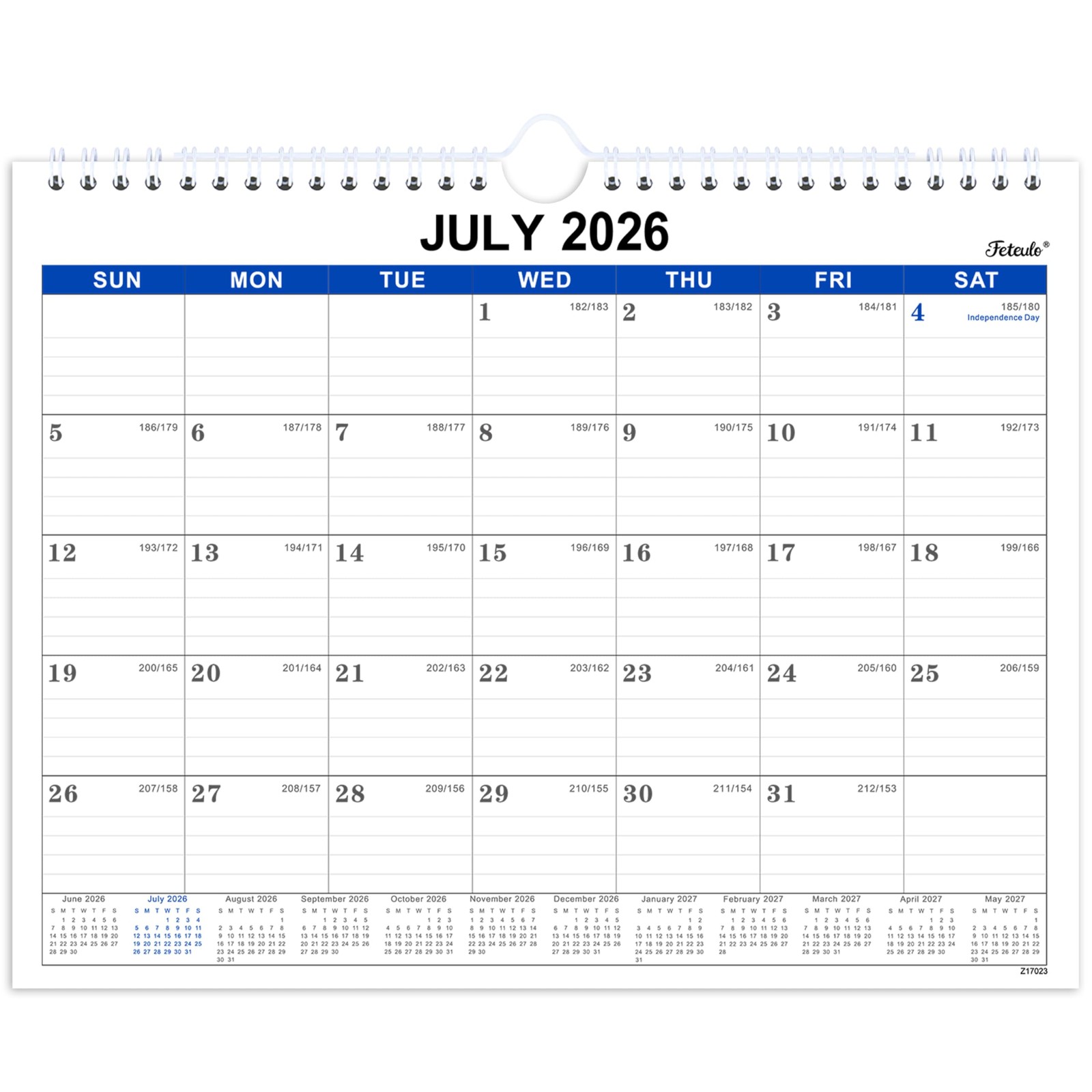2026-2027 Wall Calendar – Monthly from 11″ X 8.5″