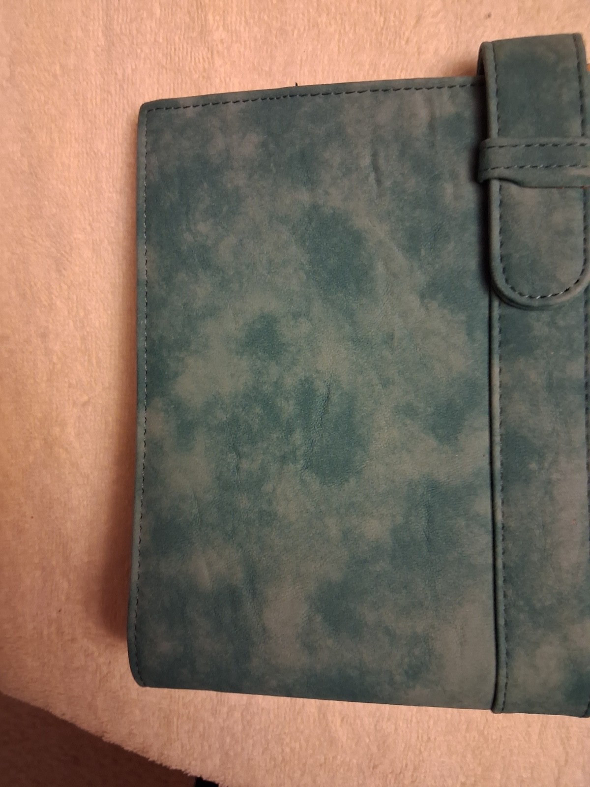 Day-Timer Desk Planner Organizer Binder 7 rings Turquoise Blue