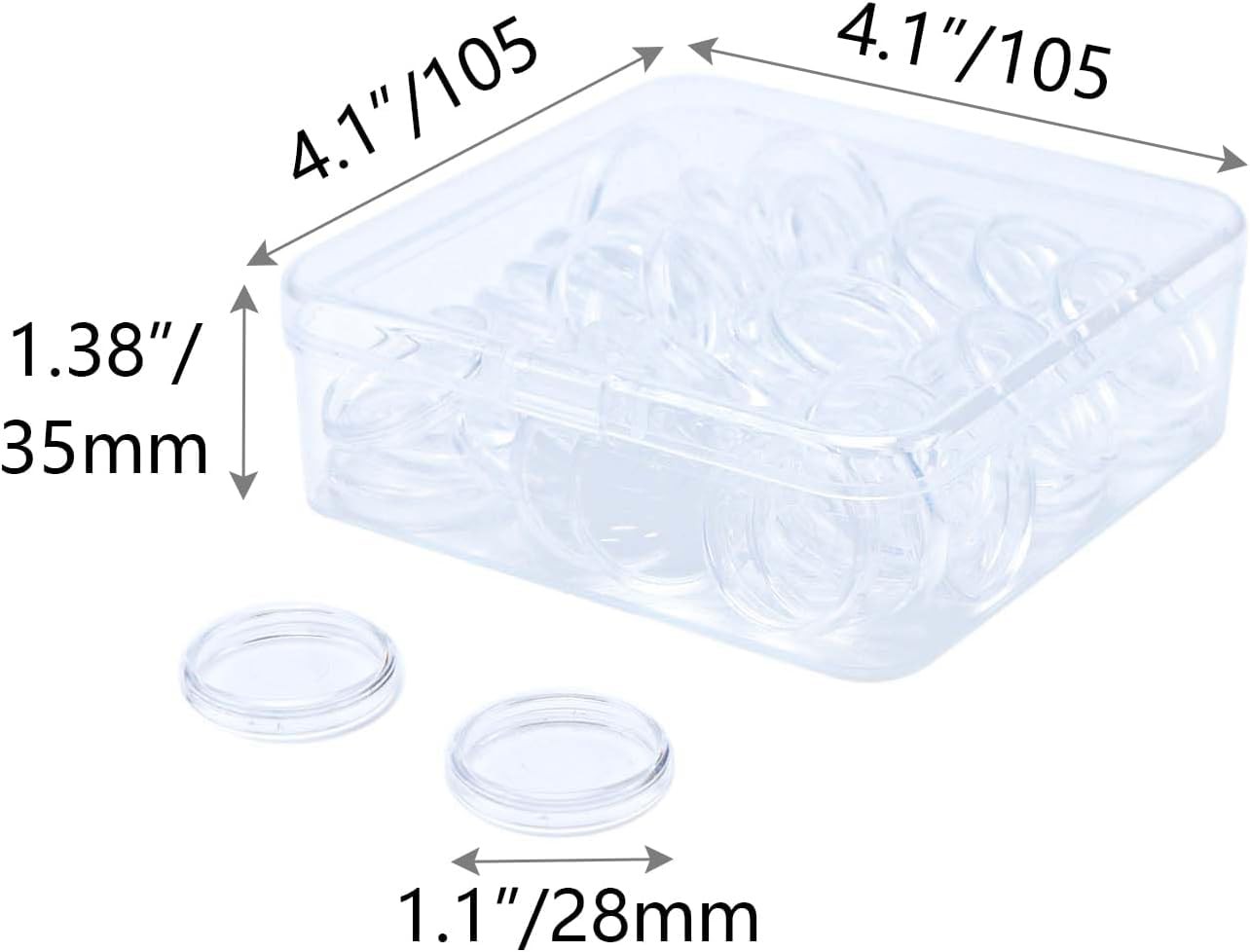 Discbound Planner Discs 1.1″ Clear Plastic Expansion Discs DIY Planner Supplies