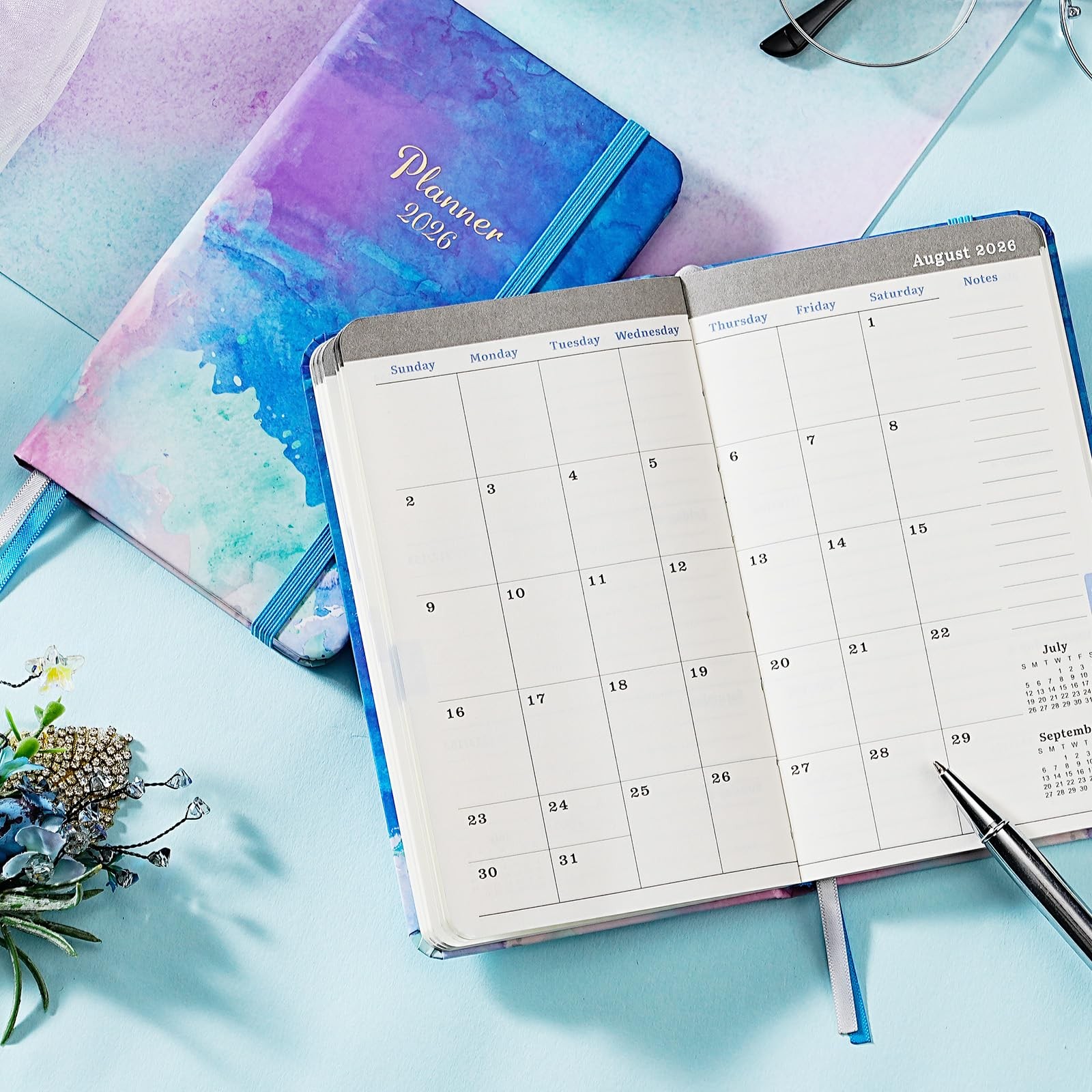 2026 Pocket Calendar – Pocket Planner 2026 for Purse, Jan. 2026 – Dec. 2026,