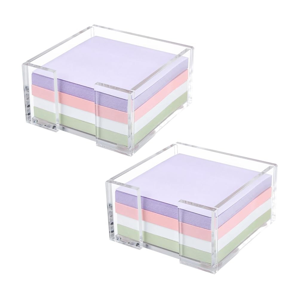 GSHLLO 2 Pcs Clear Acrylic Sticky 8.5 x x 4.5cm(L x W x H), Transparent